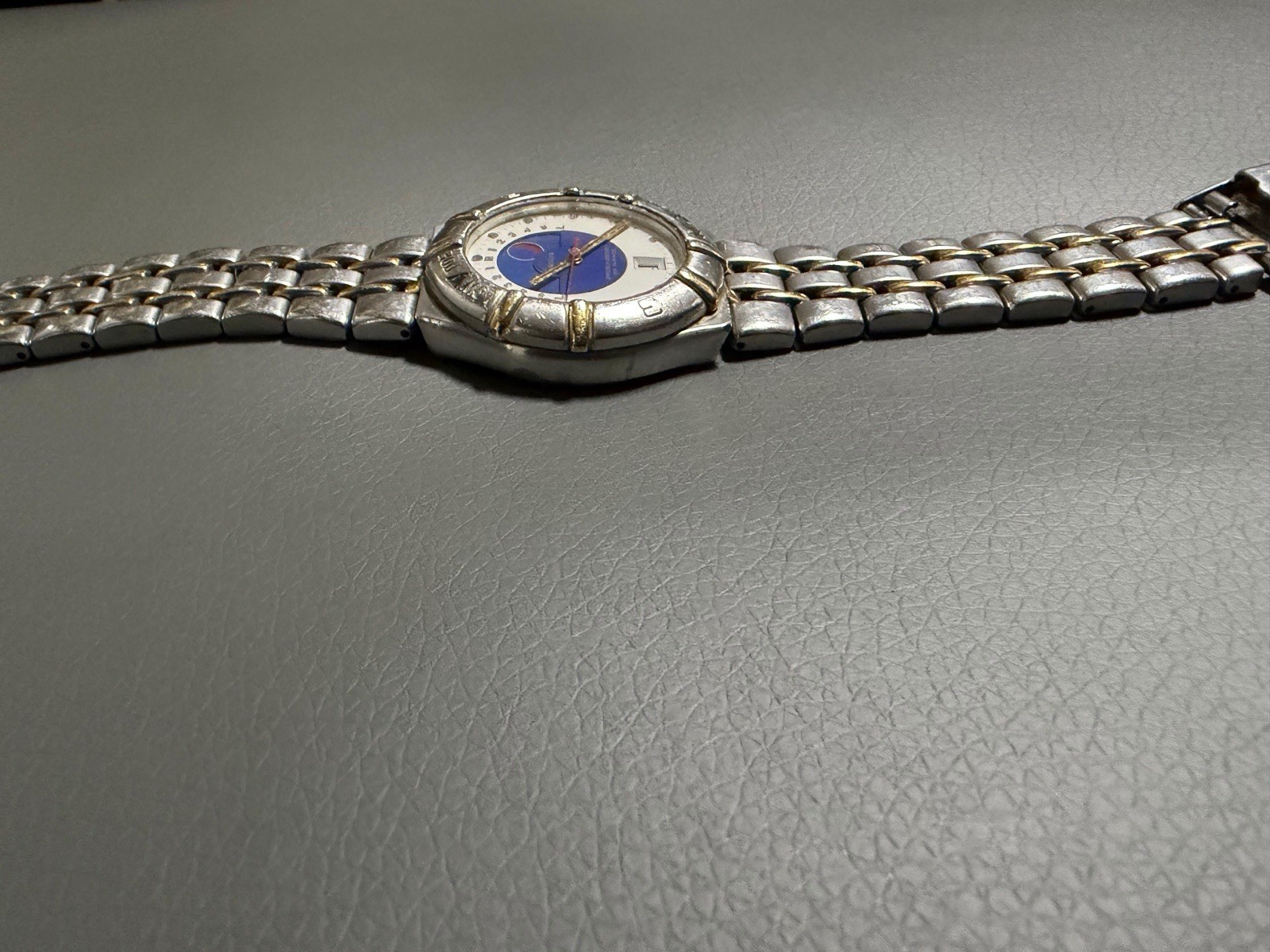 Krieger Tidal Chronometer 7 Jewels Swiss Quartz Men’s Watch- Working