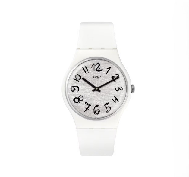 SWATCH GESSO Unisex Wristwatch – SUOW153 – White – NWT