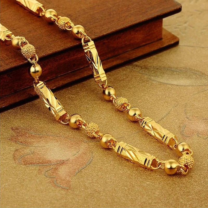 2024 NEW 18k Yellow Gold Solid 8mm Rope Chain Diamond Cut Pendant Necklace 60cm