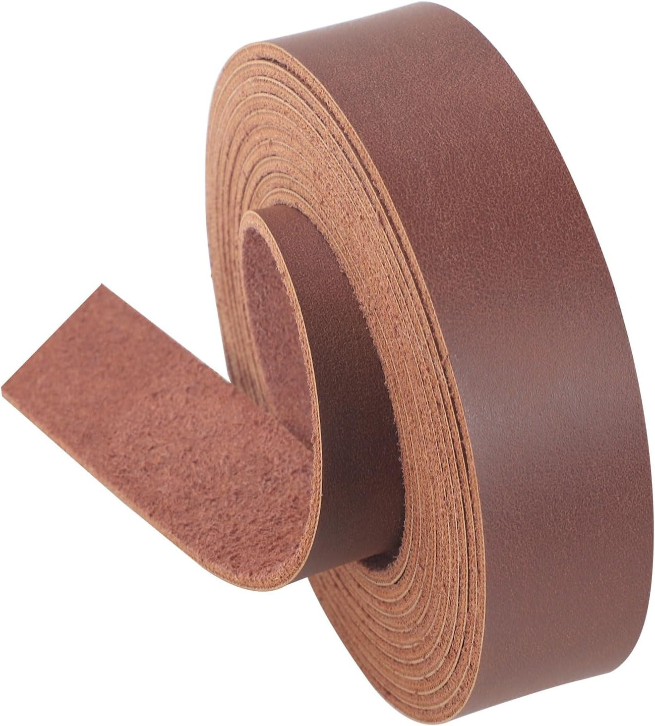 Leather Strap 1 Inches Wide 100 Inches Long Leather Straps,2.6Mm Thick Soft Leat