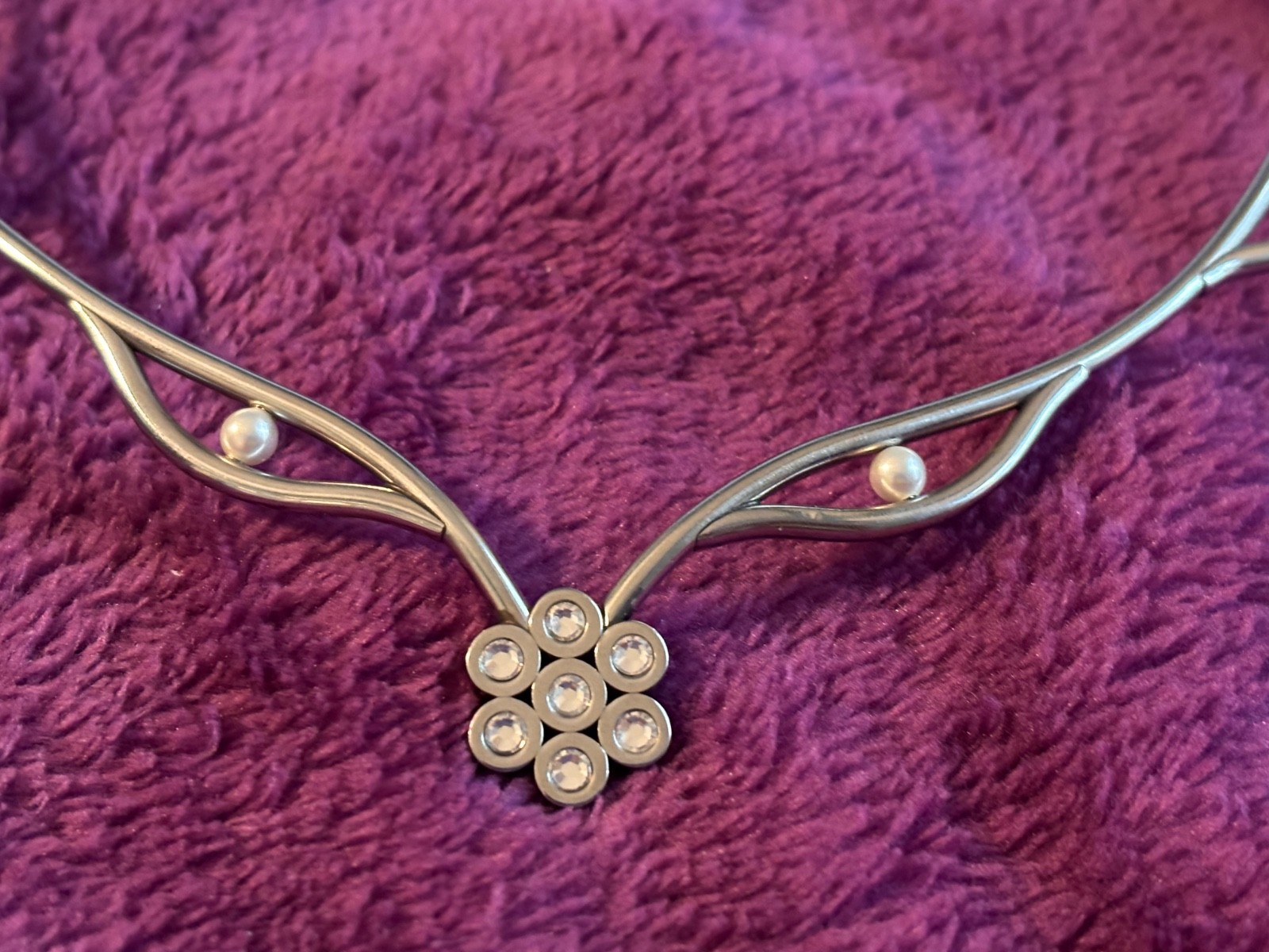 Authentic Swatch Bijoux Flower Choker Necklace