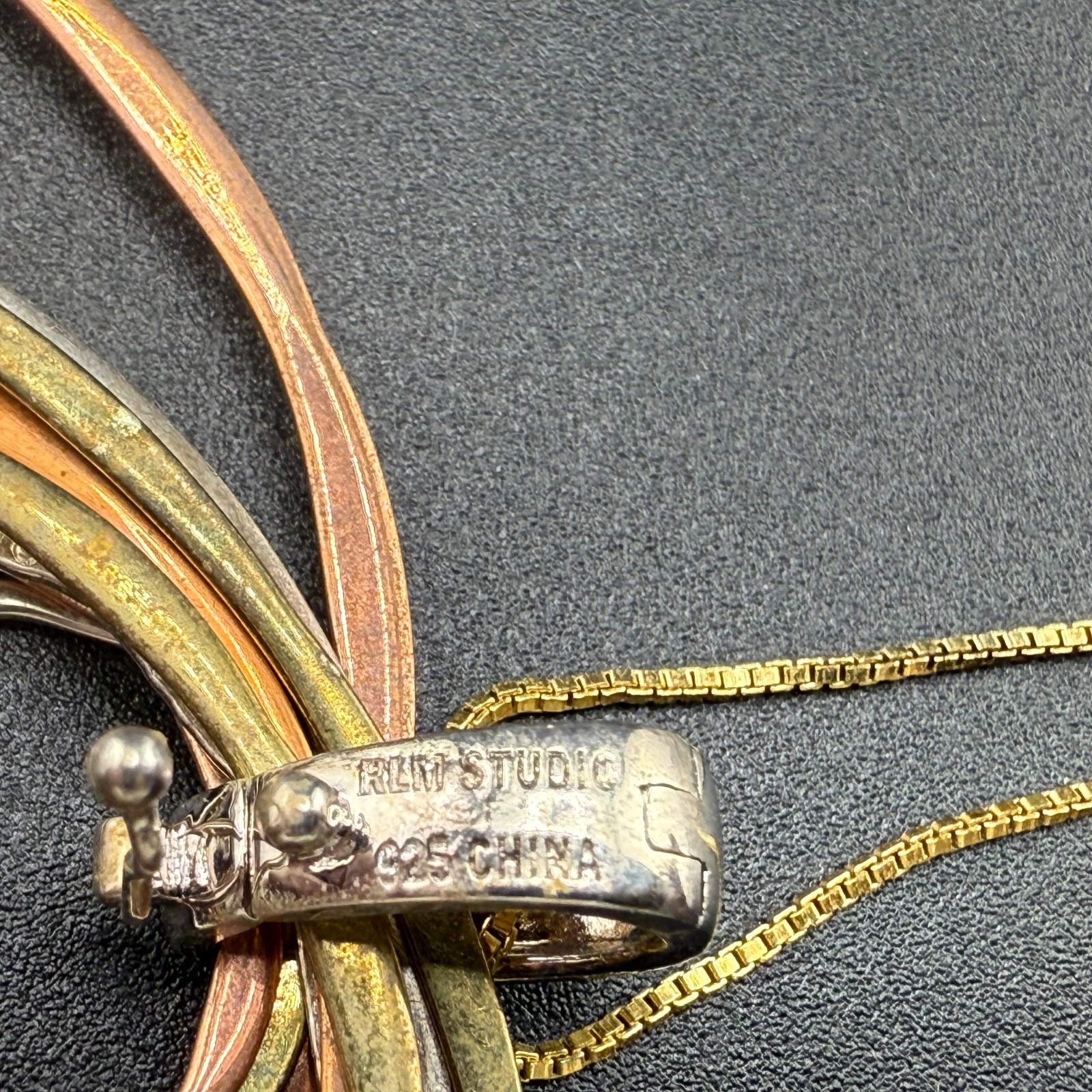 RLM Studio Necklace Signed 925 19” Extra Bale Included