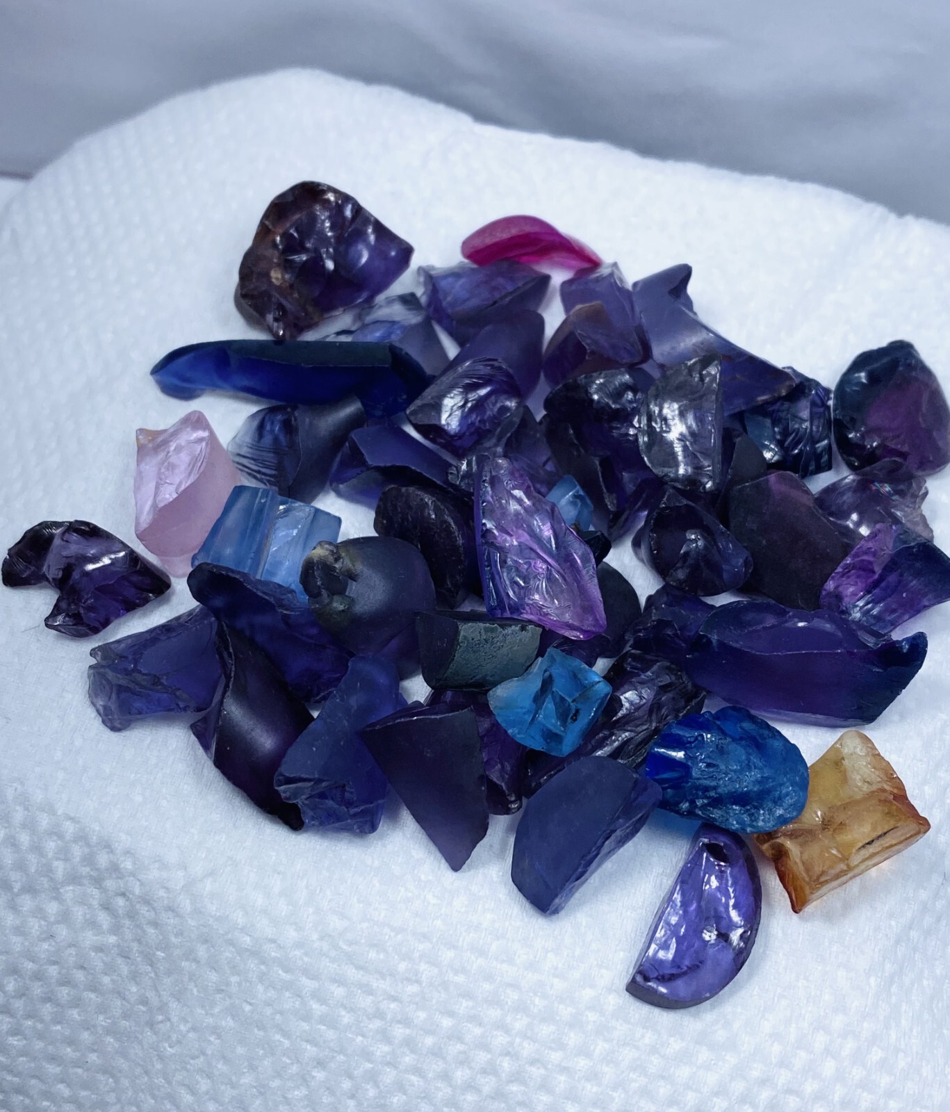 50 Ct Lot Beautiful Color Changing Alexandrite Rough Natural Loose Gemstone AX