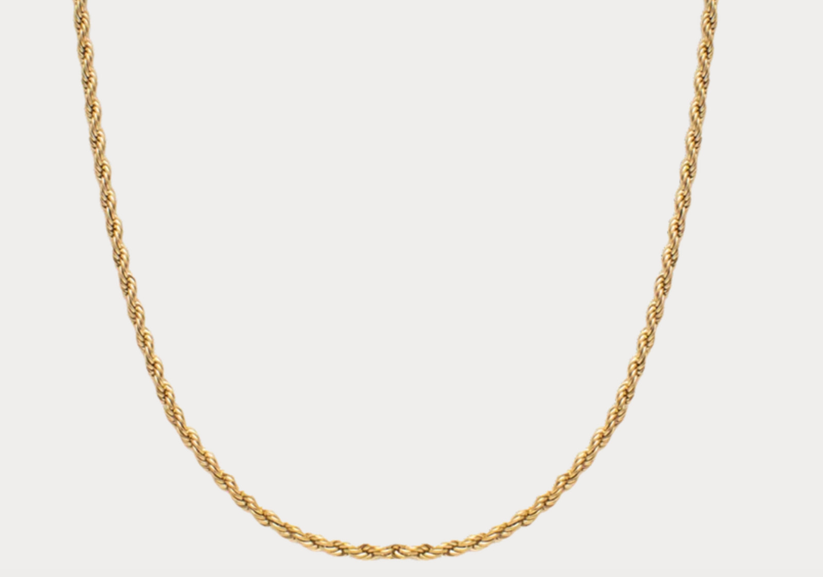 Hey Harper Easy Necklace 14k Gold PVD Rope Chain NWT
