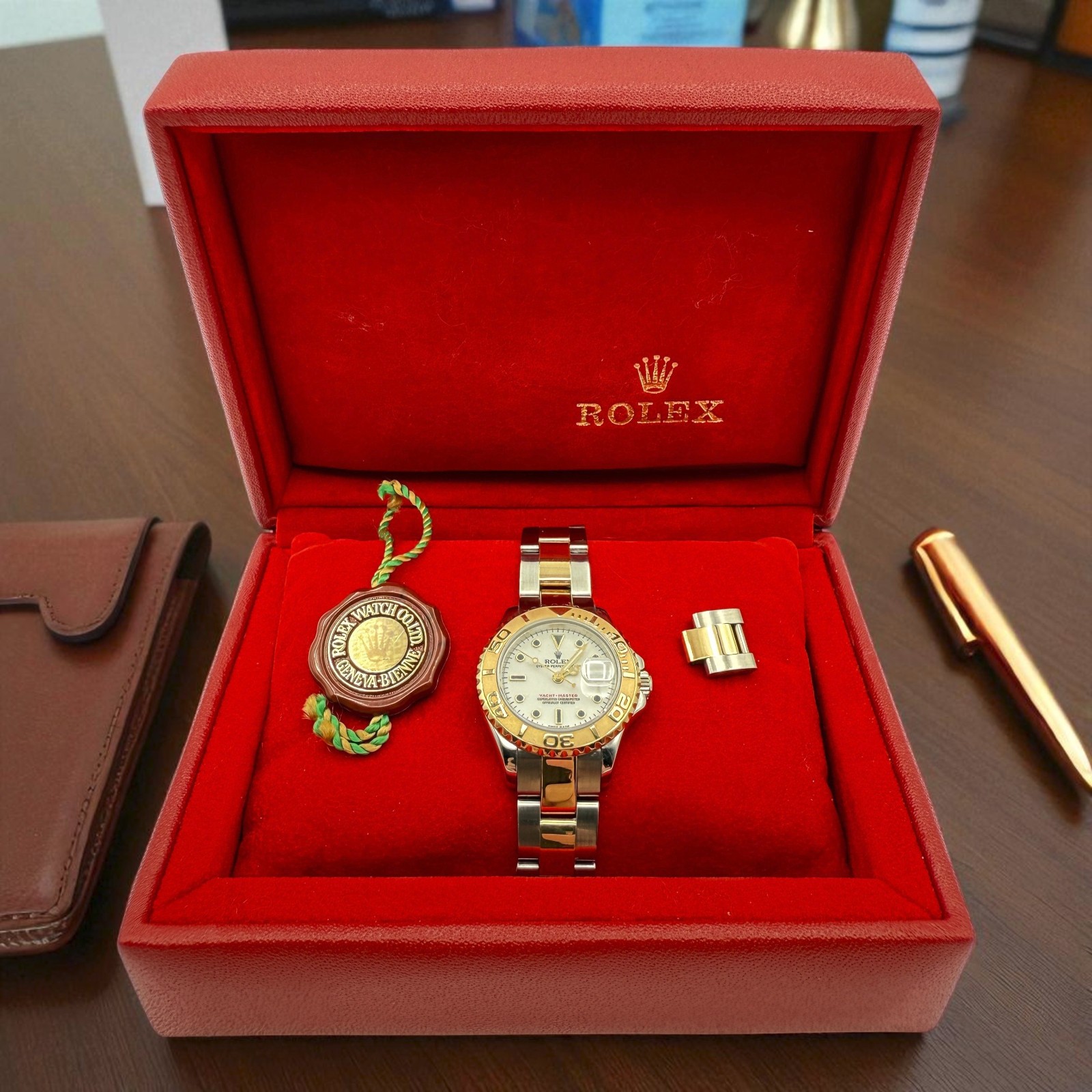 2003 Rolex Yacht Master 29mm–Ref # 169623–Two-Tone Steel & 18k Gold–Complete Set