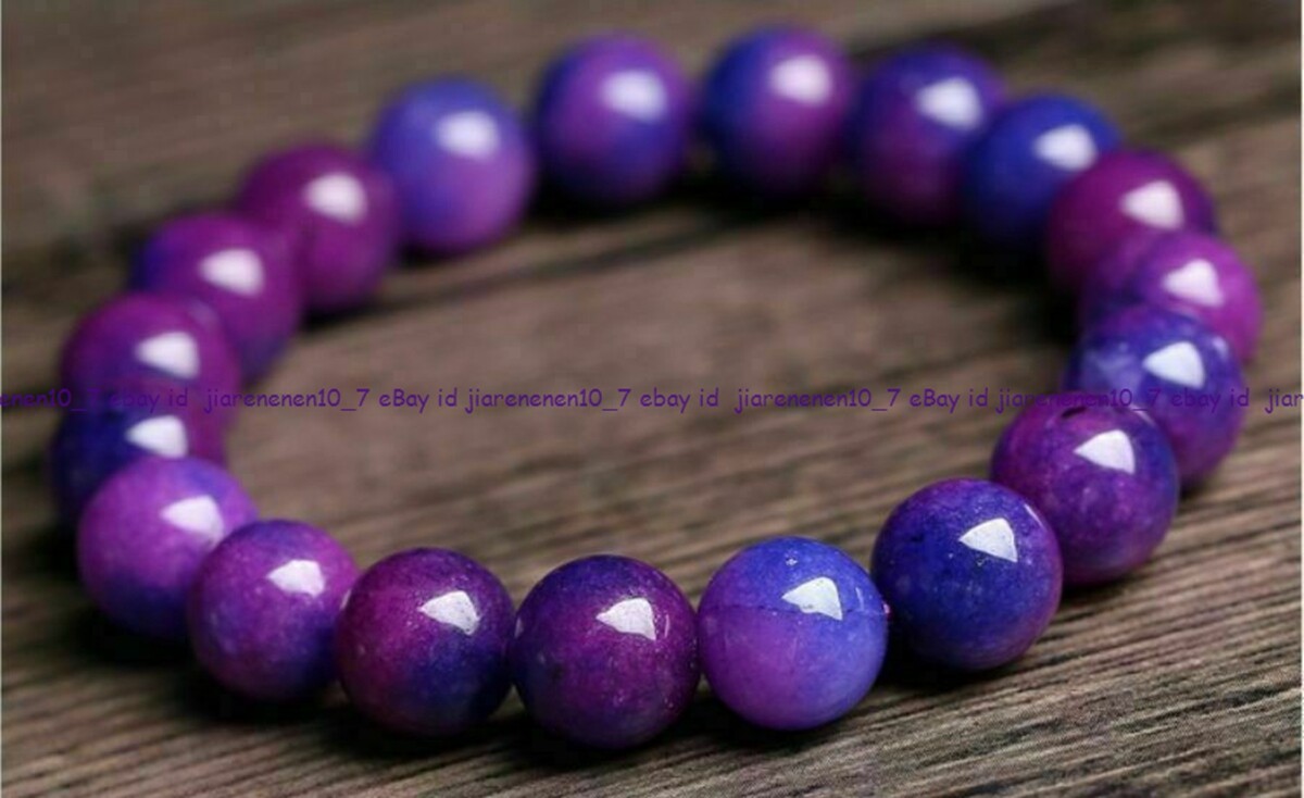 Natural 8/10/12mm Round Gem Beads Stretch Bracelet 7.5″ Multiple Color Choices