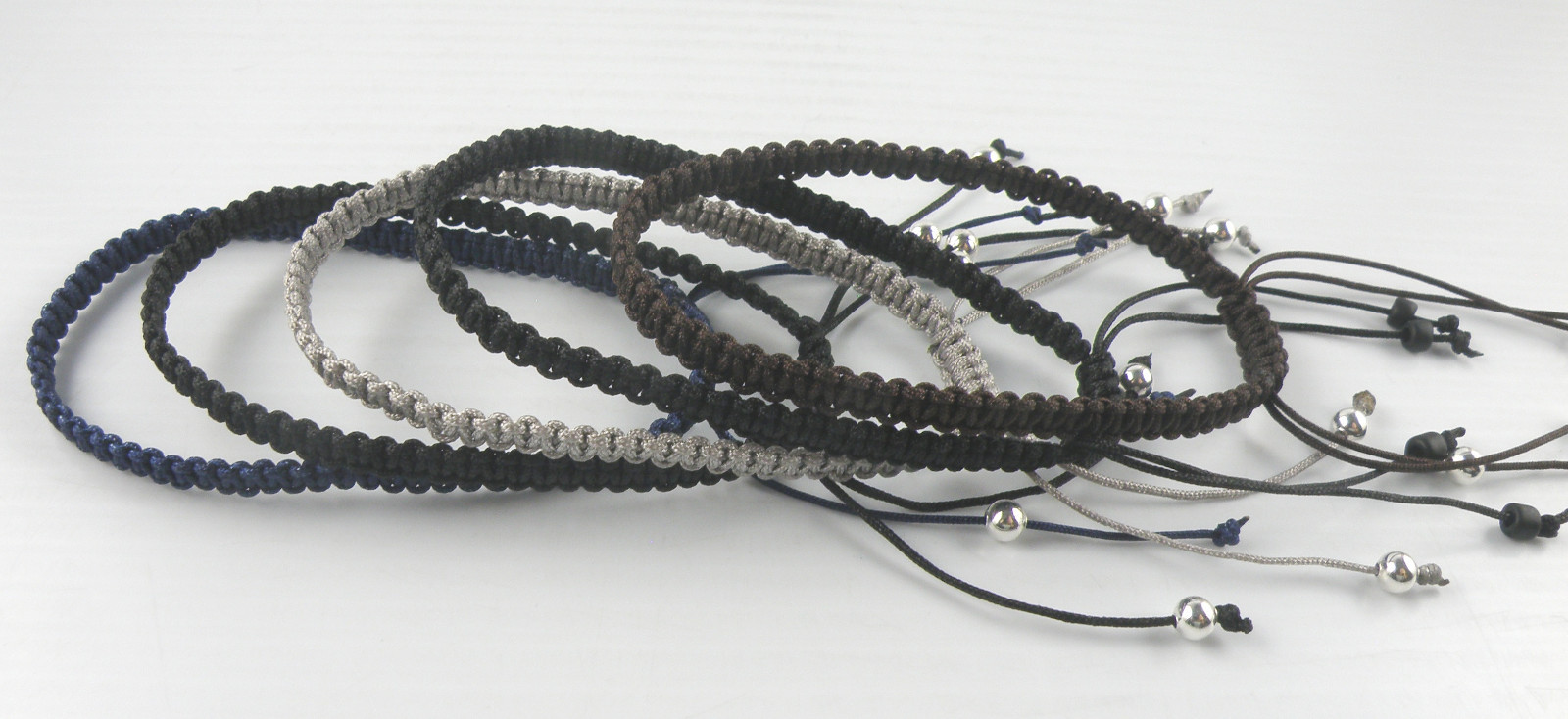 Handmade Macrame Art Knotted Cord Bracelet Adjustable Closing Unisex