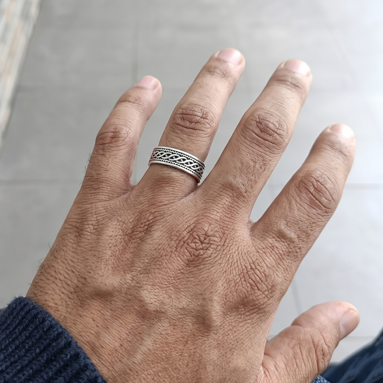 Mens Celtic Knot Ring – 925 Sterling Silver Celtic Knot Jewelry Gift HerHim