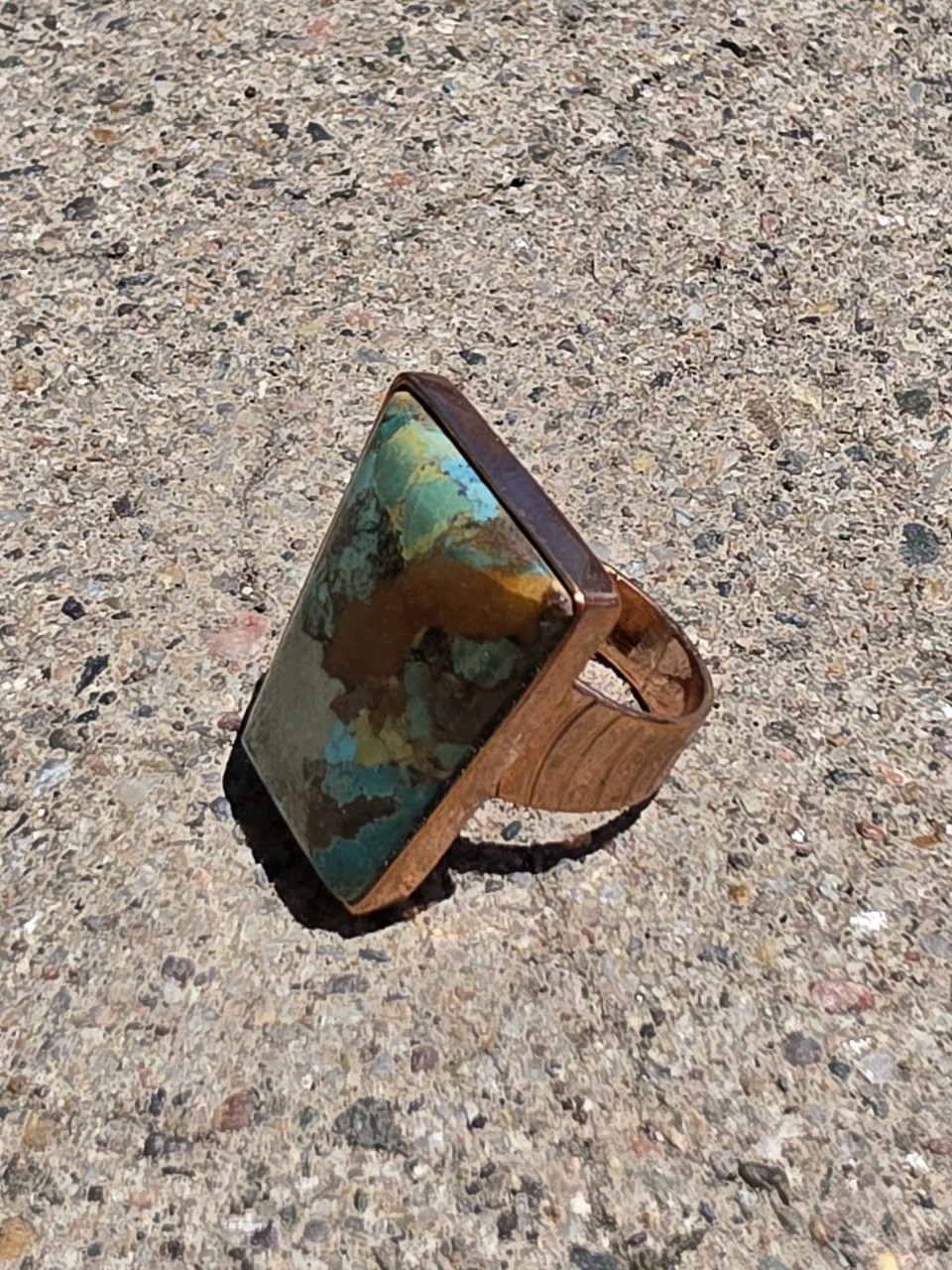 MIND FINDS BY JAY KING DTR Boulder Turquoise Copper Ring Size 8