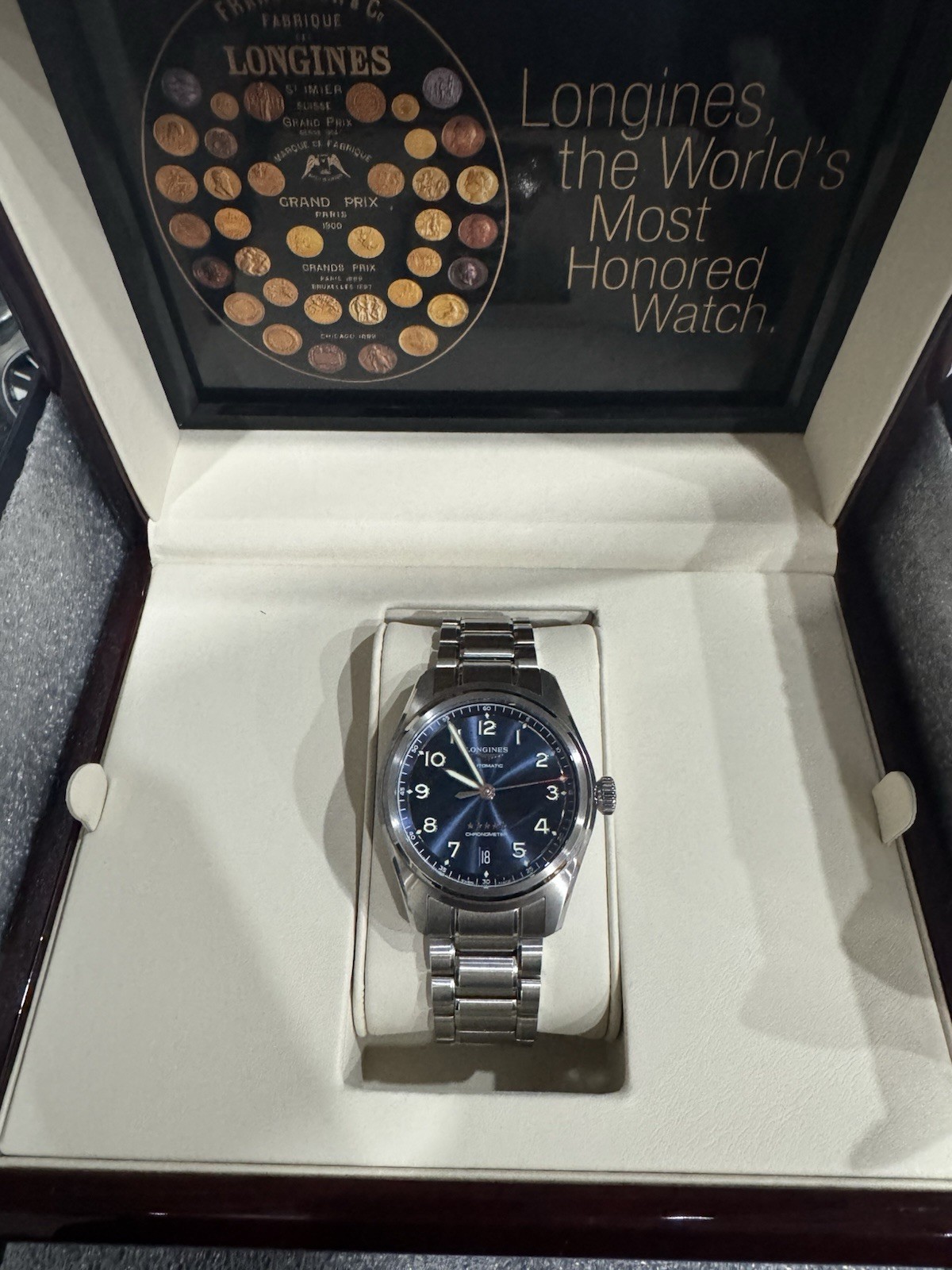 Longines Spirit 37mm Blue Men’s Watch – L3.810.4.93.6