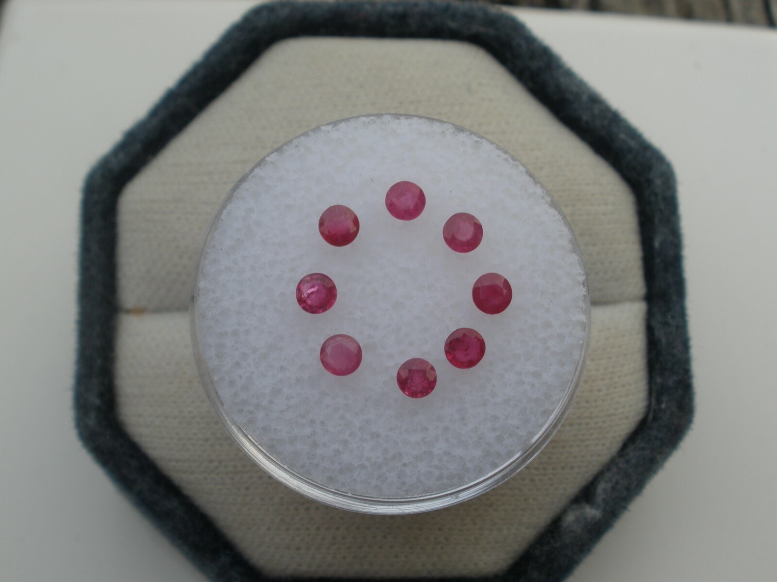 8 Ruby Round Loose Faceted Natural Gems 3mm each