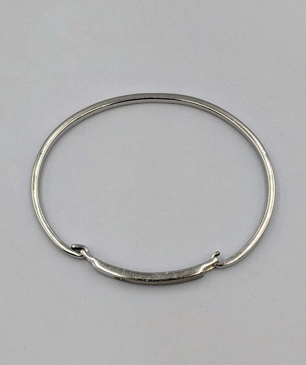 Jewelry Concepts Inc Sterling 925 Diamond Accent Engravable ID Bangle Bracelet