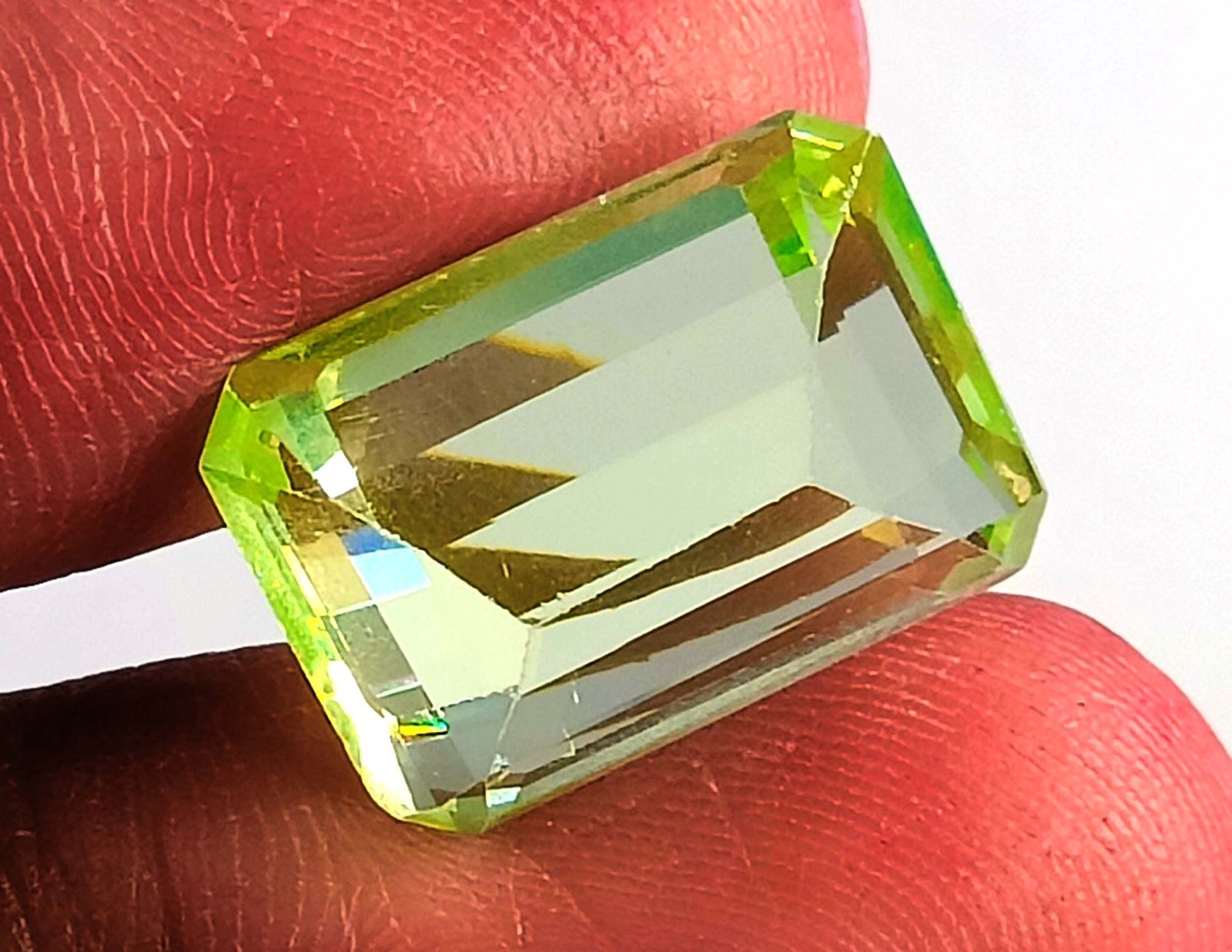 Natural Green Emerald 11.70 Ct EGL Certified Emerald Shape Loose Gemstone 6AGJ