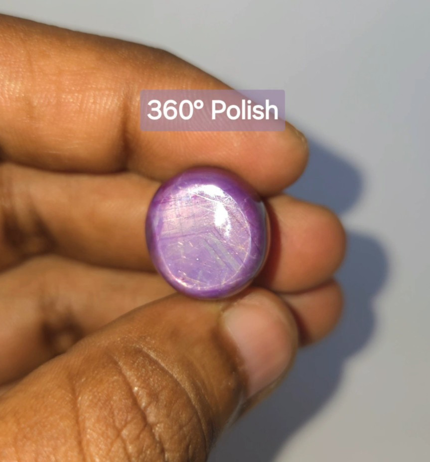 Natural 39.55 ct Star Sapphire Purple Oval Cabochon untreated loose gemstone