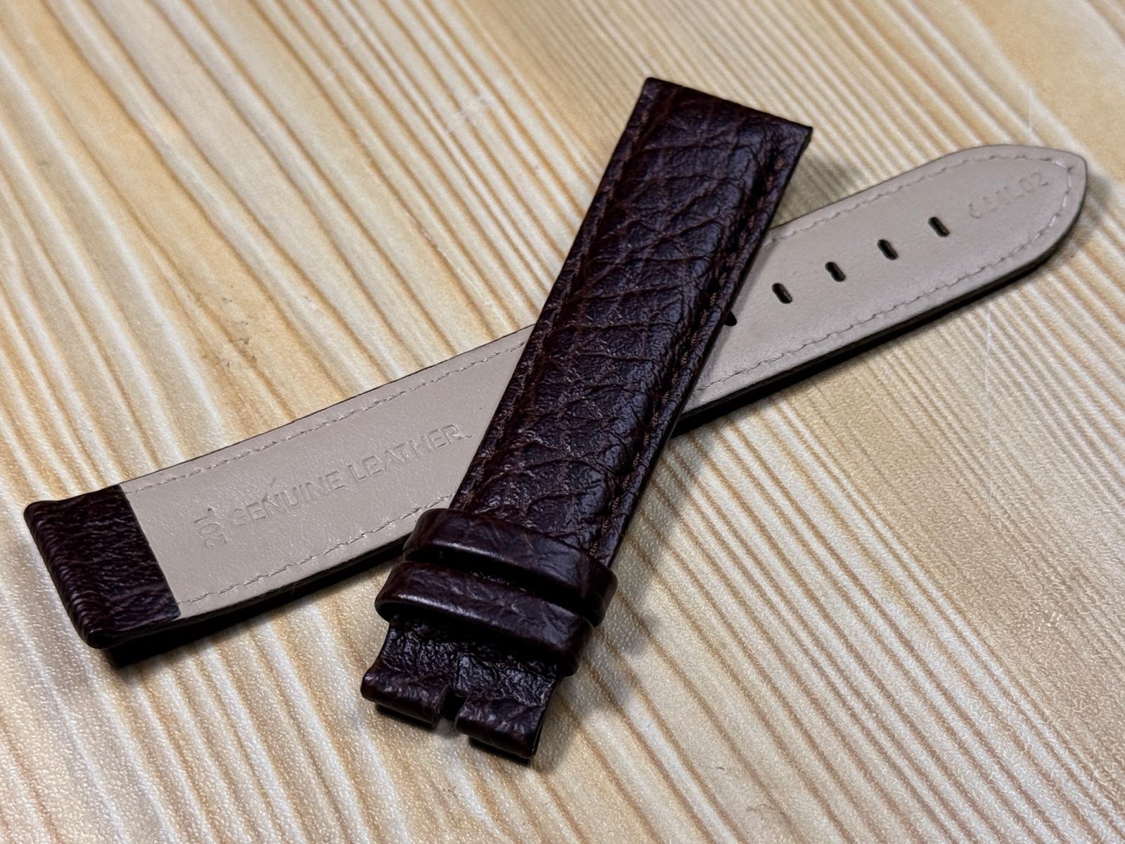 2mm Condor Genuine Brown Leather Watch Strap/Band Without Buckle