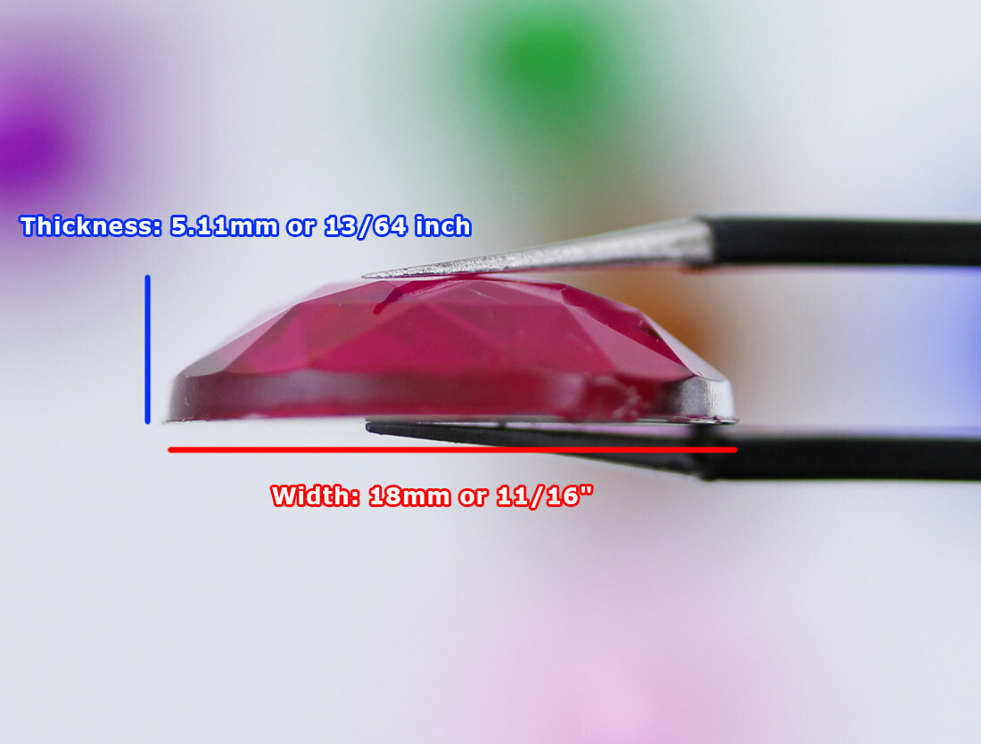 18mm Assorted 12 Colors Flat Back Acrylic Round Gems Rhinestones – 120 Pieces