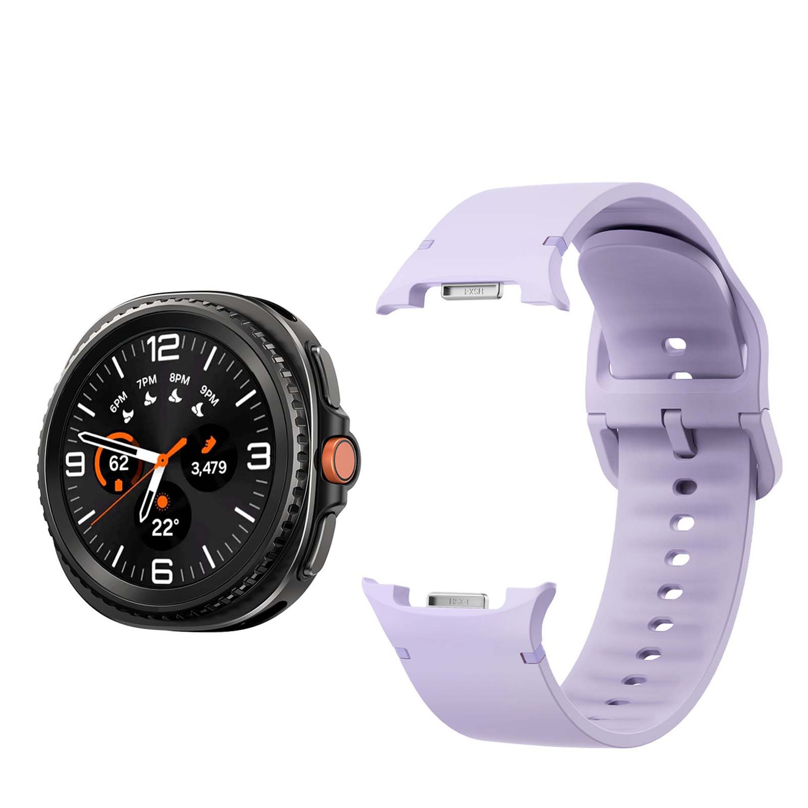 Sport Silicone Watch Band For Samsung Galaxy Watch 8/Classic Replacement Strap