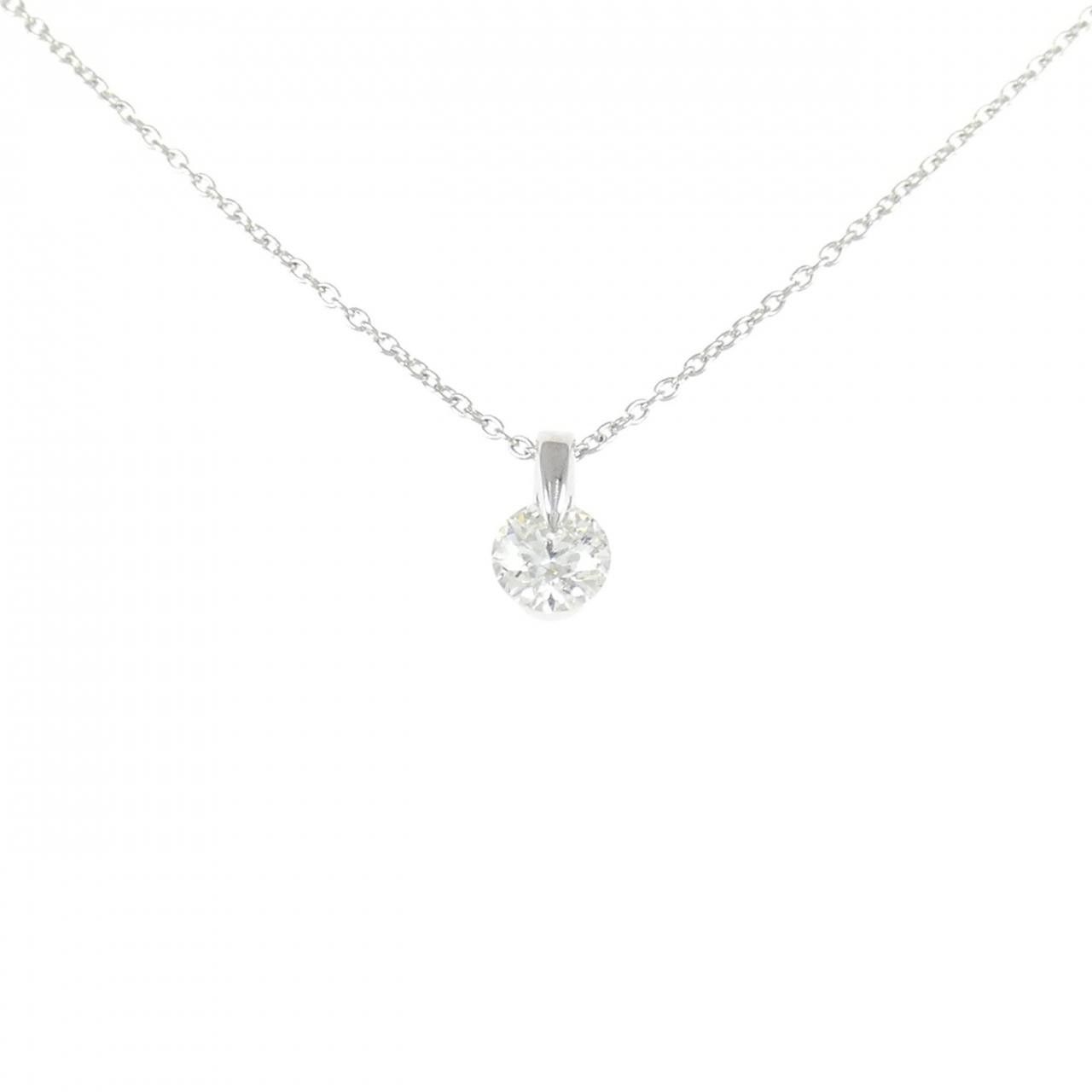 Authentic PT900/PT850 Solitaire Diamond Necklace 0.30CT #270-004-270-3553
