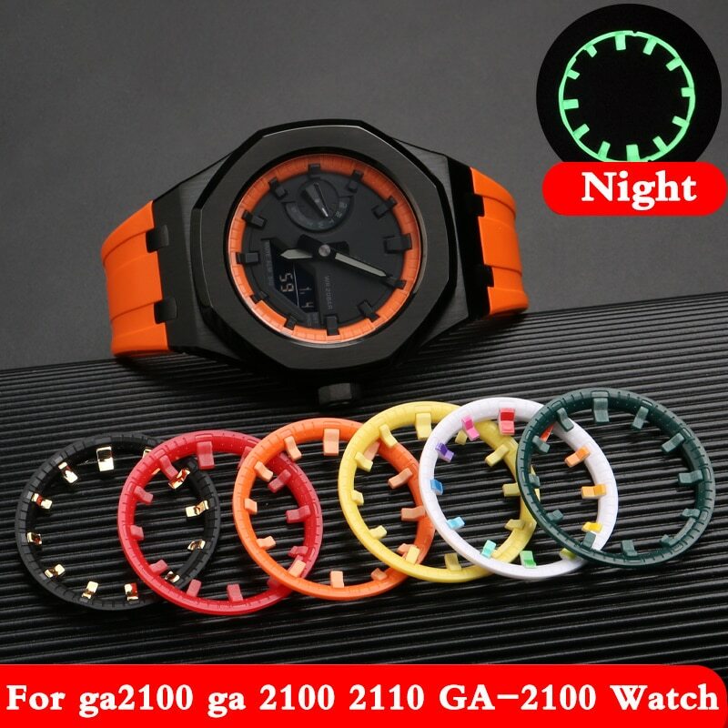 DIY Watch Luminous Dial Ring Index Scale For Casioak GA-2100/GA-2110 Accessories
