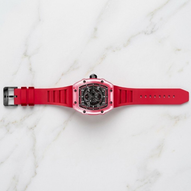 Invicta 48720 Racing Men’s 48.5mm Tonneau Red Quartz Watch IN-48720 Chronograph