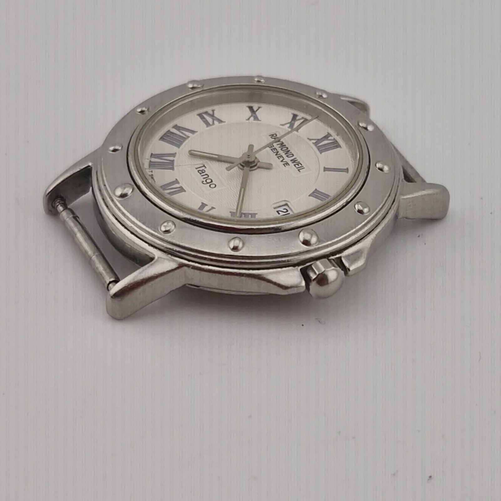 Raymond Weil Tango Watch Womens 28mm Stainless Steel Date Swiss 5360 New Battery