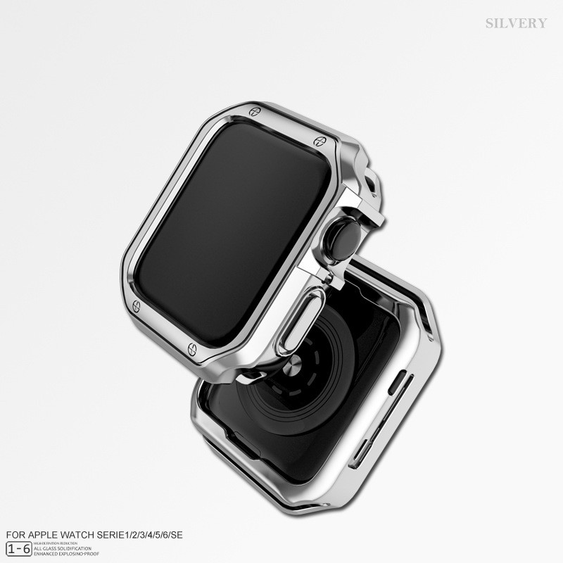 For Apple S10 9 8 7 6 Stainless Steel Watch Strap Butterfly Clasp 42/44/45/38mm