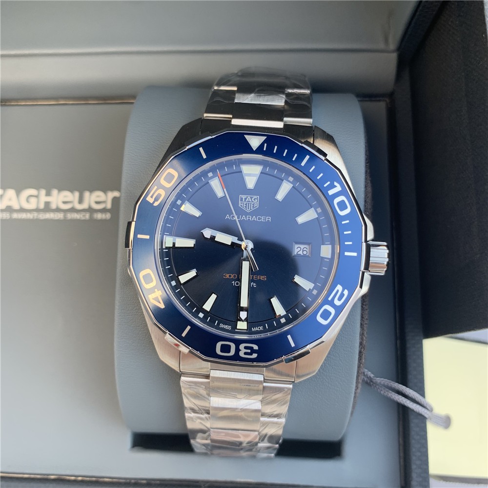 TagHeuer Aquaracer 43mm Men’s Watch Quartz WAY101C.BA0746 BLUE 300m IN BOX