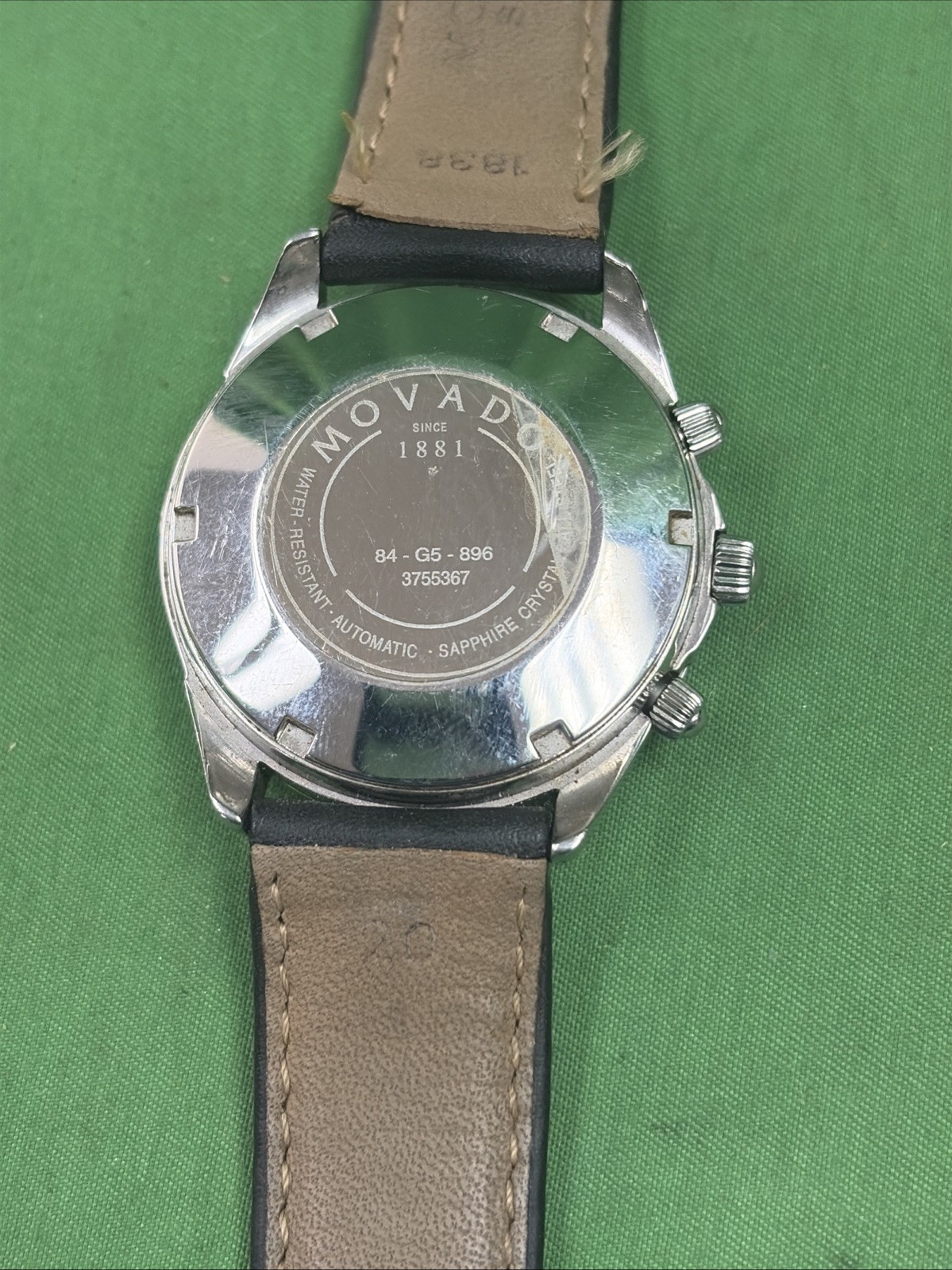 Movado Kingmatic Swiss 24 Jewel Automatic Chronograph Watch 84-G5-896
