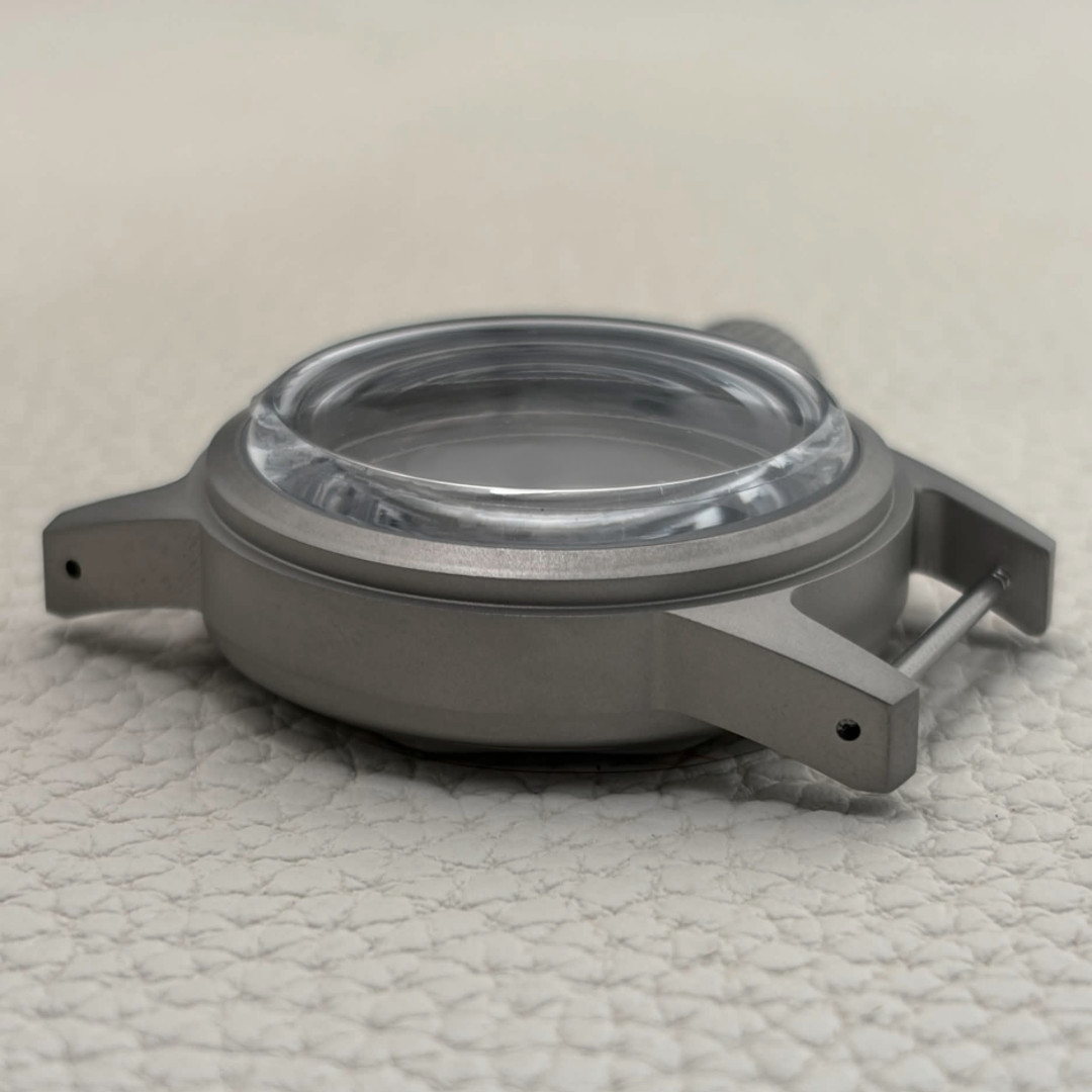 New 36mm Silver Matte World War II Military Frogman Watch Case Fit NH35 NH36 Mod
