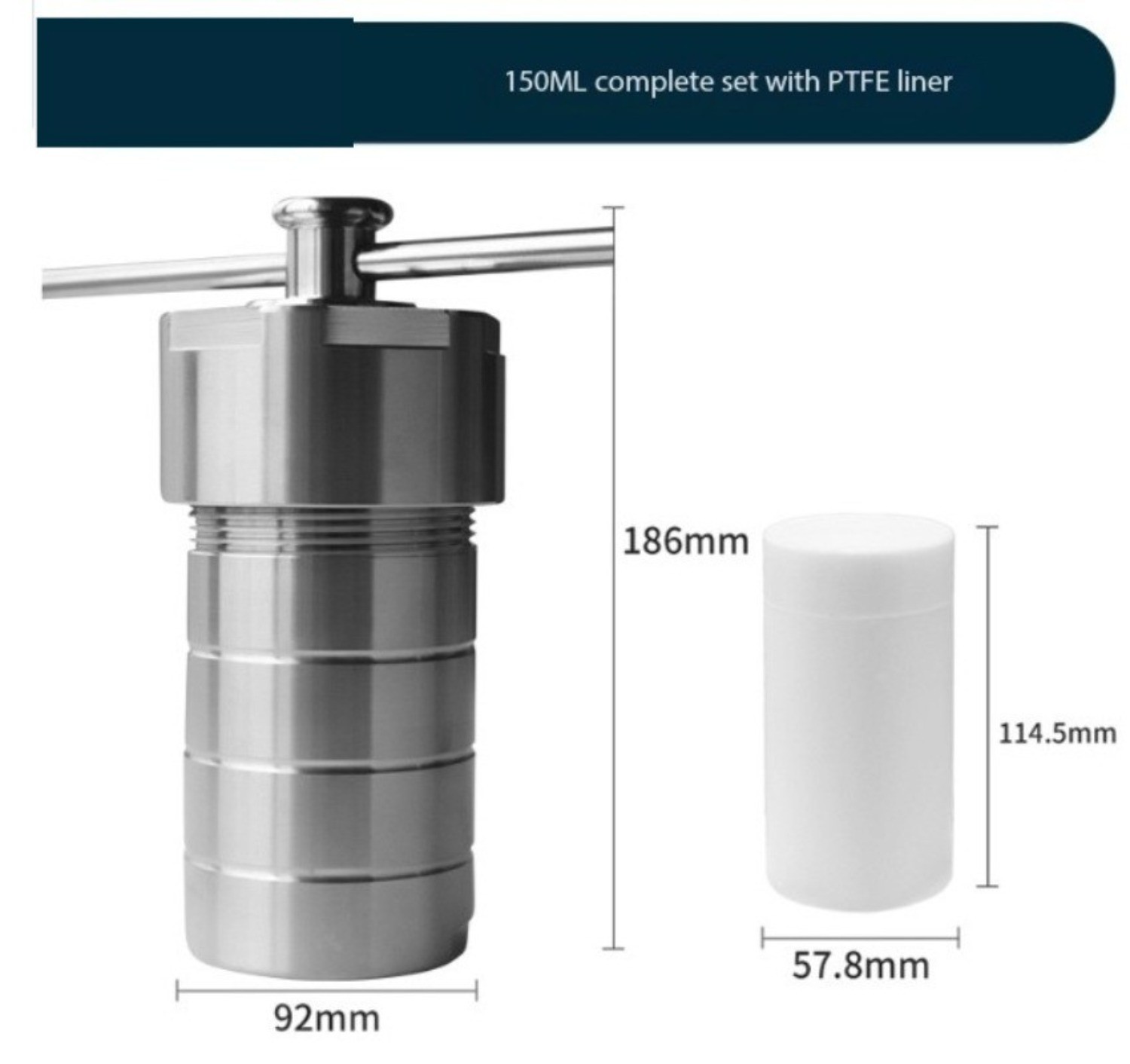 Hydrothermal Synthesis Reactor with PTFE-Lined High-Pressure Digestion Vessel