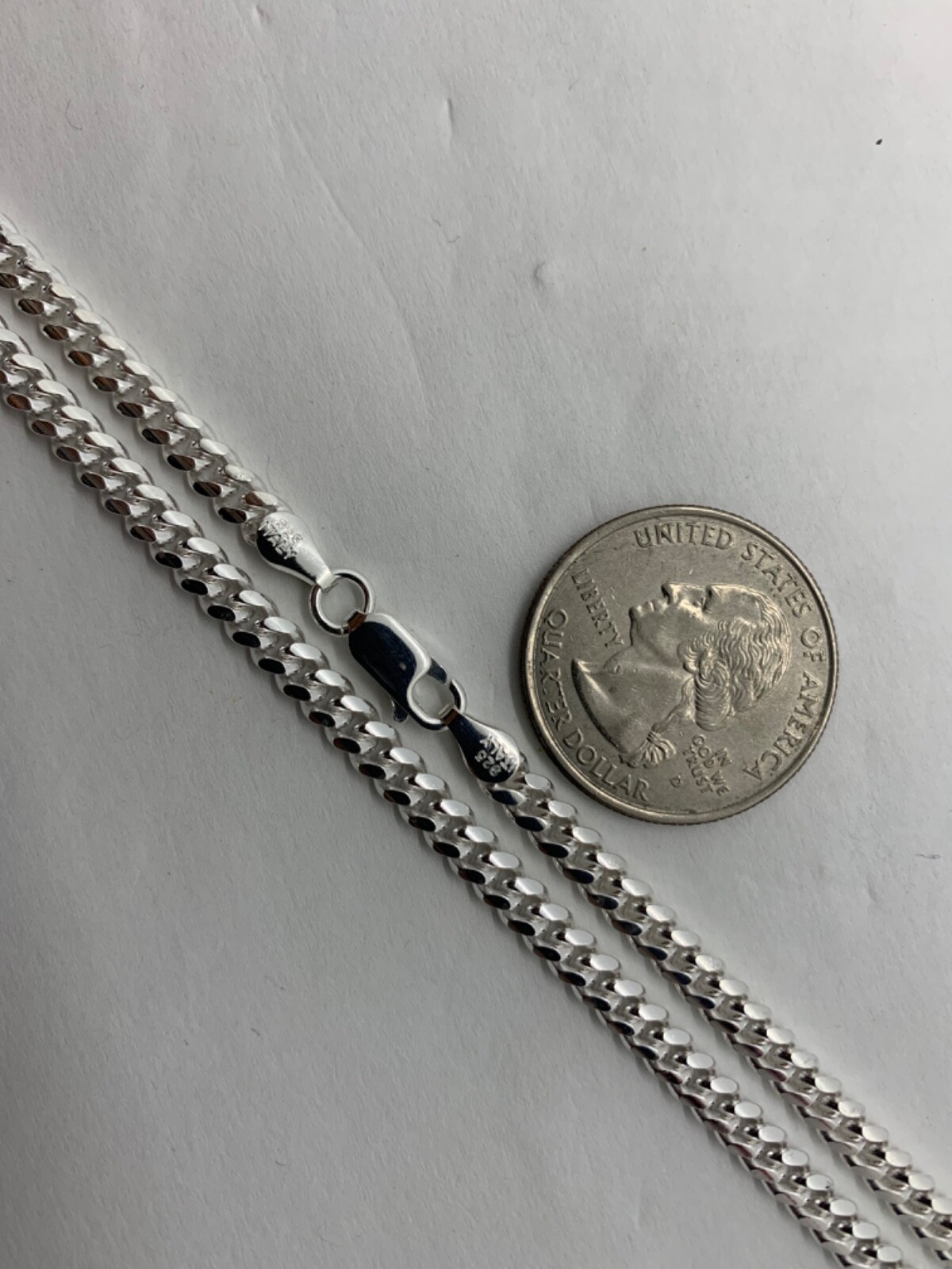 925 Sterling Silver Men’s Women’s 4.2mm Miami Cuban Link Chain Necklace 18″-30″