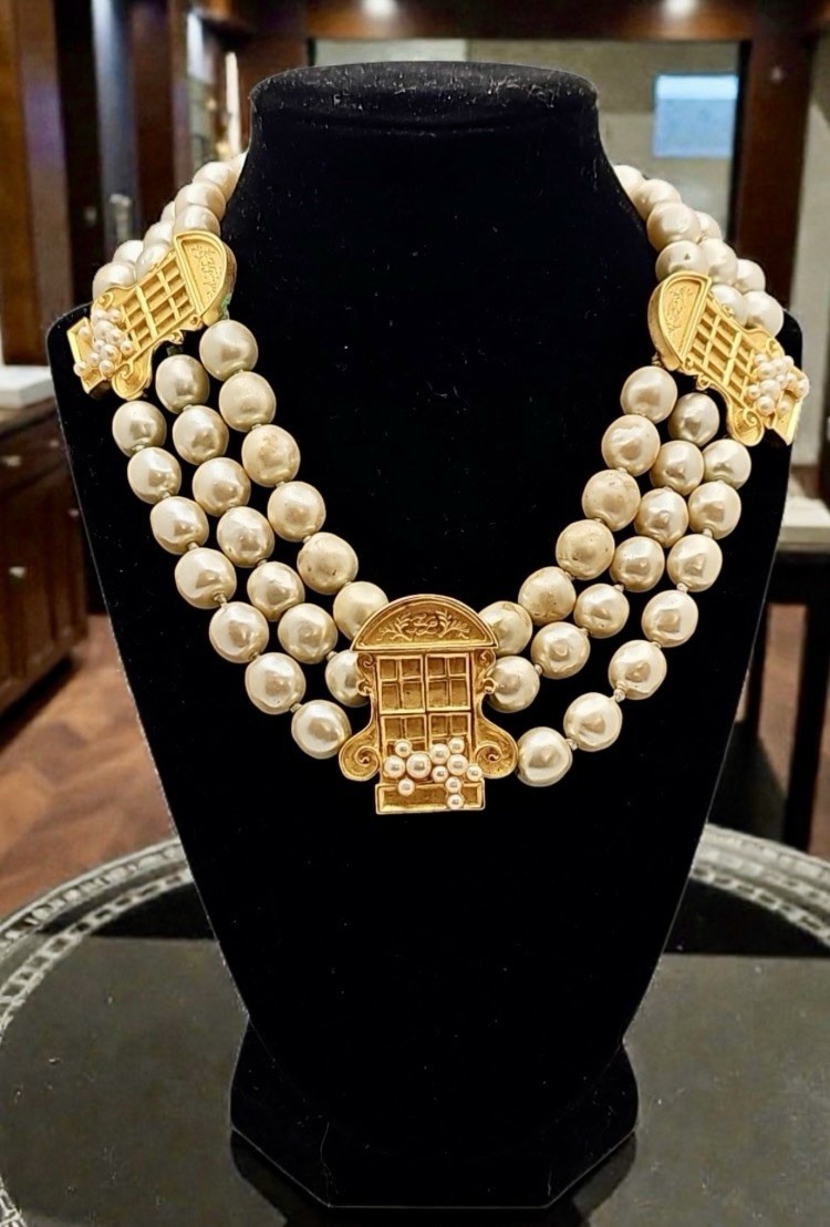 Karl Lagerfeld French Window French Door Necklace RARE investment Piece