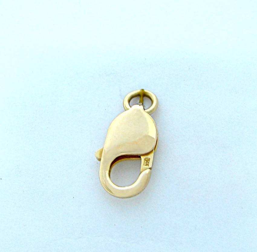 LOBSTER LOCK CLASP 14K GOLD LARGE JUMBO LOBSTER 18.1 MM X 8.9 MM