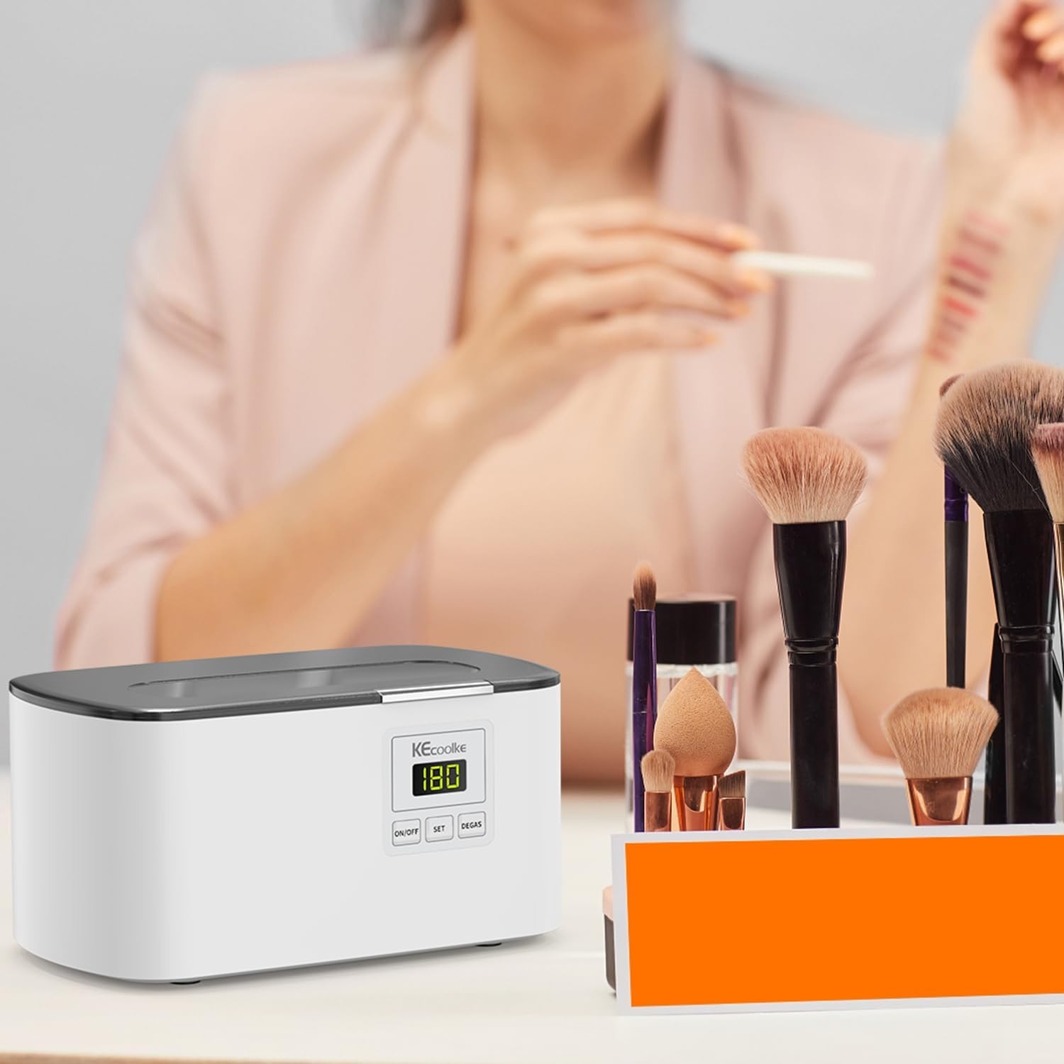 Luxury Ultrasonic Jewelry Cleaning Machine – 600ml Digital Timer Sonic Cleaner