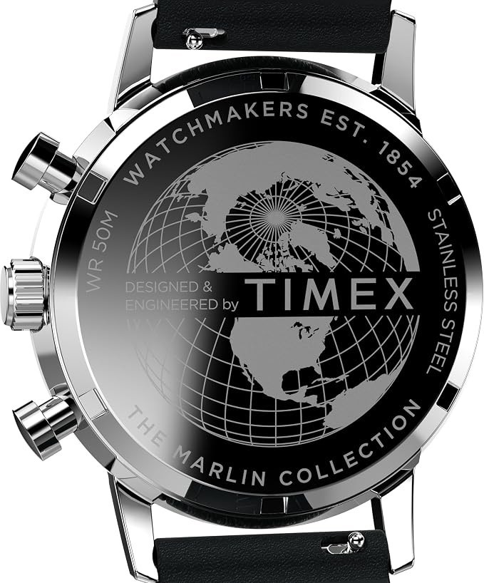 Timex Marlin Chronograph Quartz Silver Dial Men’s Watch TW2W10300