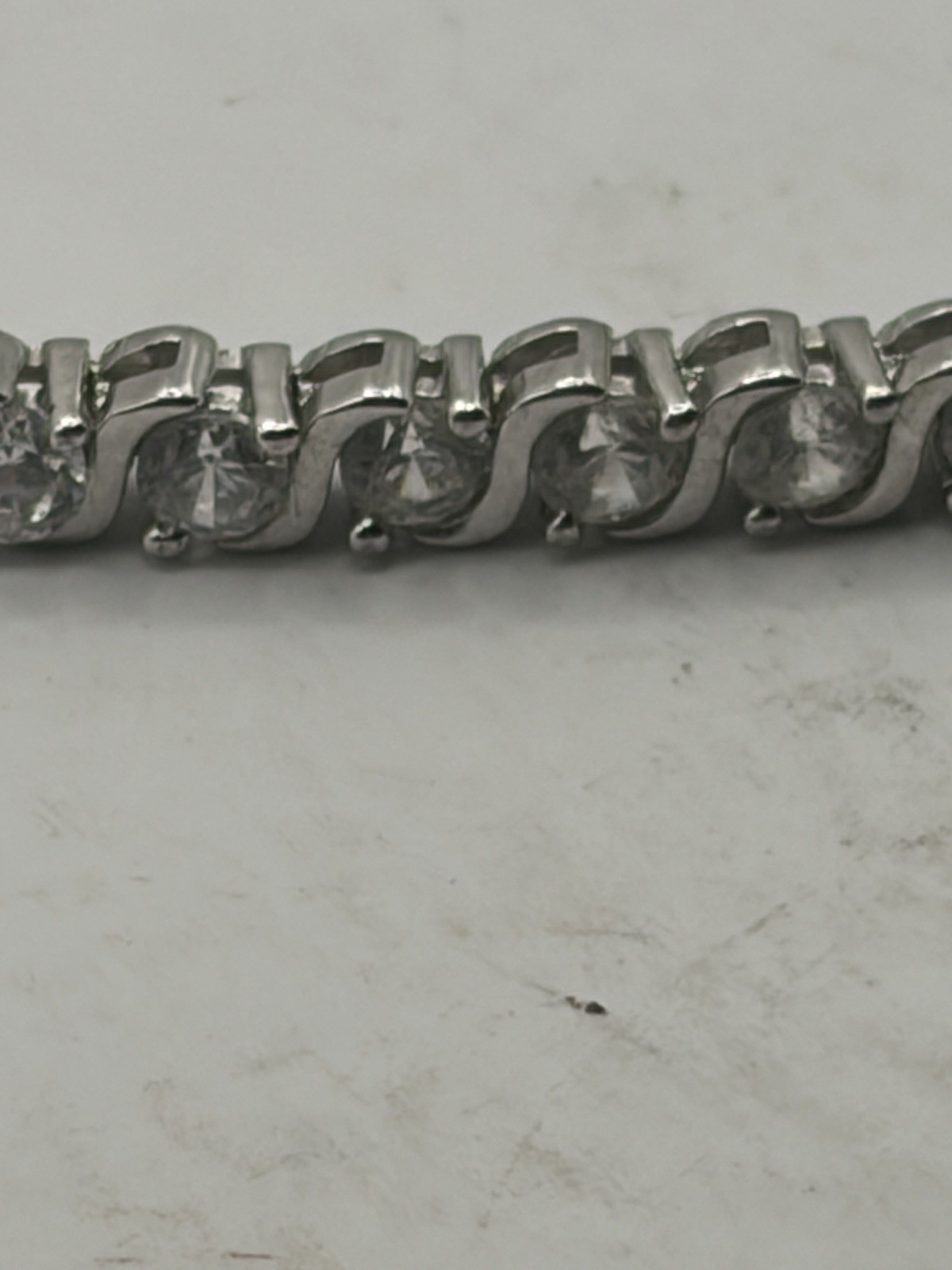 Sterling Silver Adjustable Slider Bracelet 925 Box Chain Minimalist CZ Style