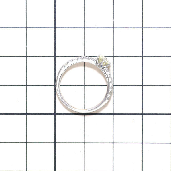 Brand New Pt900 Diamond Ring 0.402ct LY VS2 EX D0.28ct Free Shipping from Japan