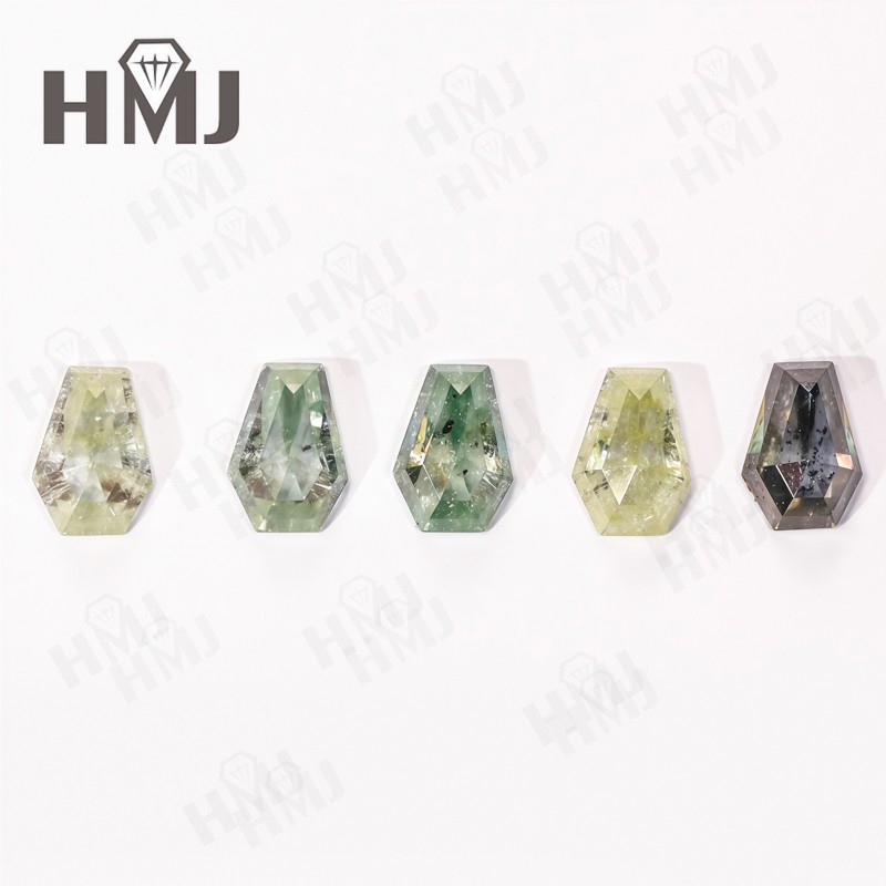 Salt and Pepper Moissnite Diamond Kite Pear Cut For Engagement Ring Wedding Gift