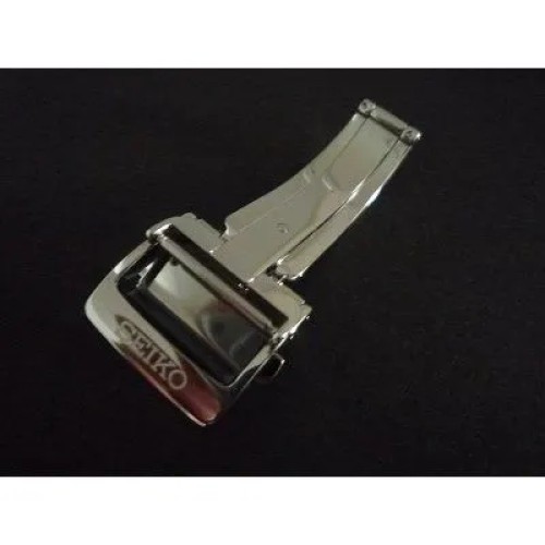 SEIKO Genuine 18mm Push Button Deployant Clasp D Buckle B16S51SA02W-R New