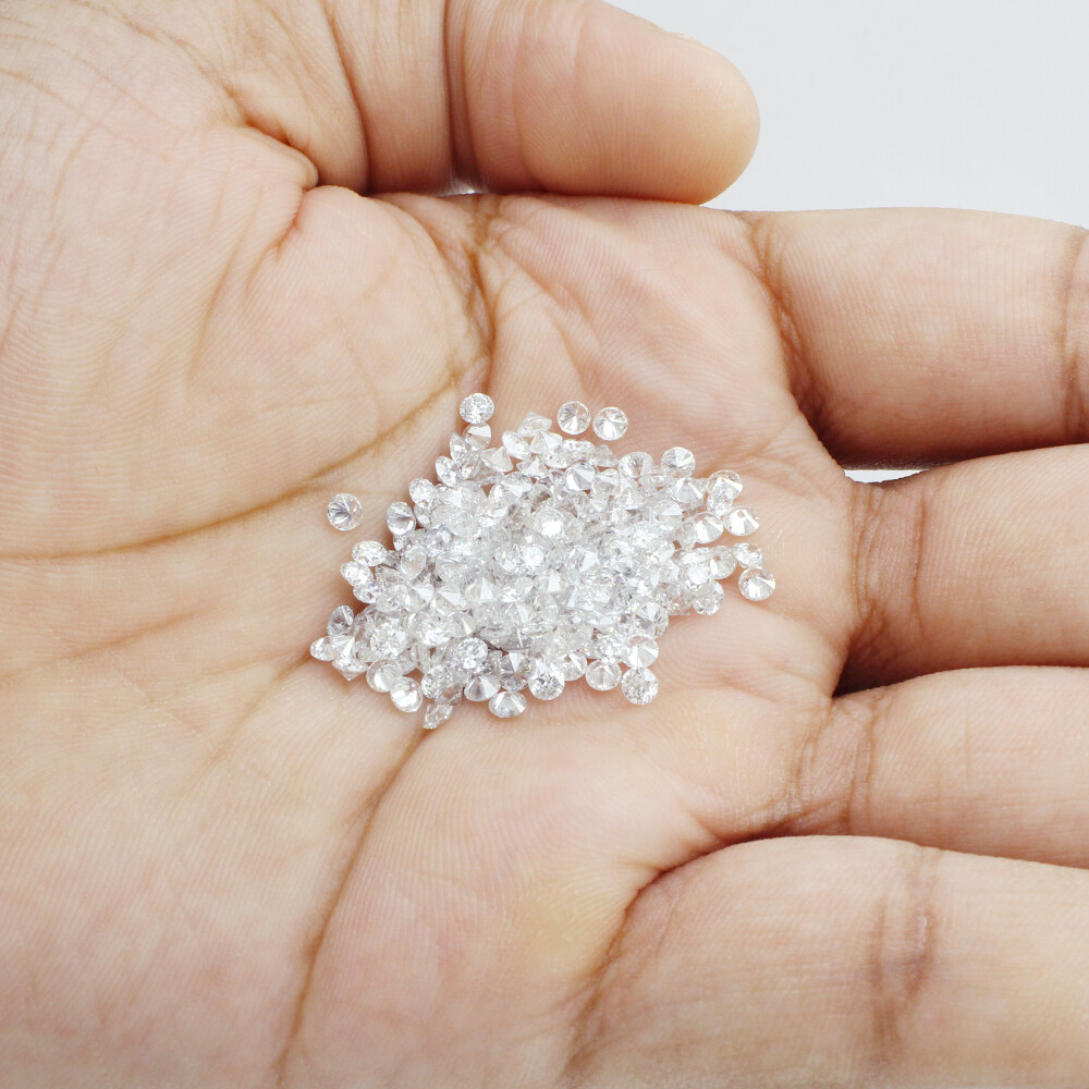 0.8-3.0mm White Clear D Color VVS1 Round Loose Moissanite Stone Excellent Cut