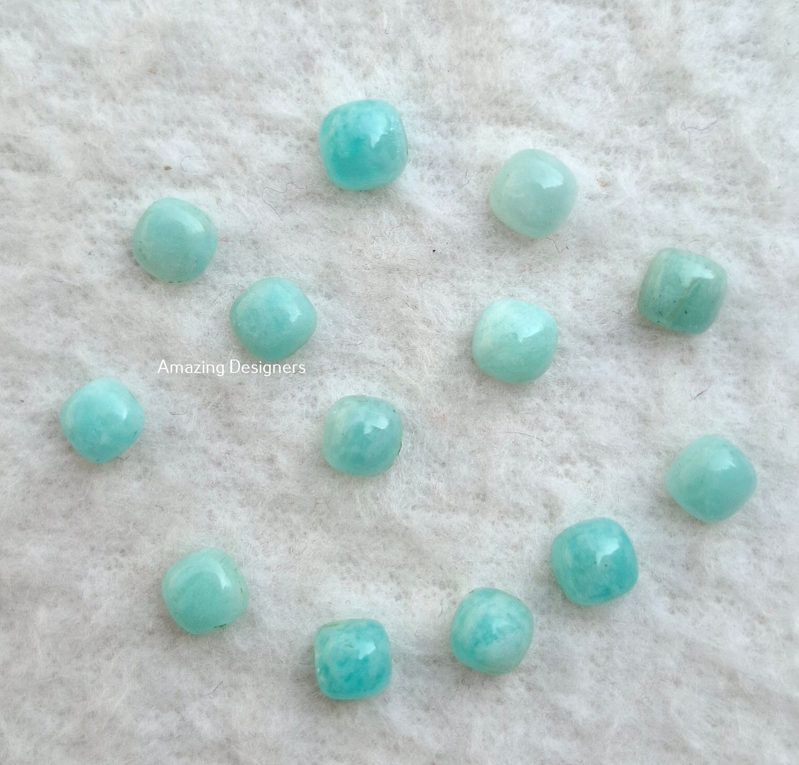 Natural Amazonite Cushion Cabochon 6mm to 20mm Loose Gemstone