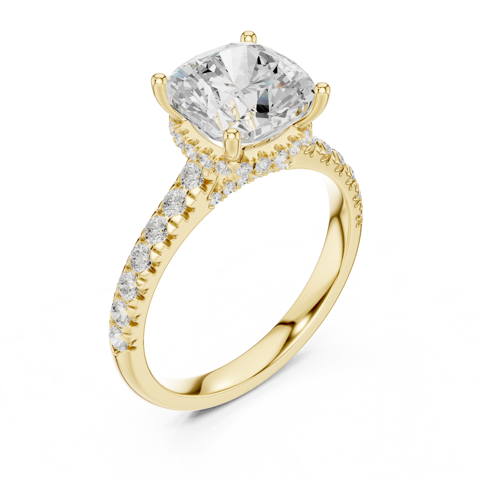 Certified 3.6 Ct Lab Grown Diamond Anniversary Cosmos Women Ring 14K Gold Over