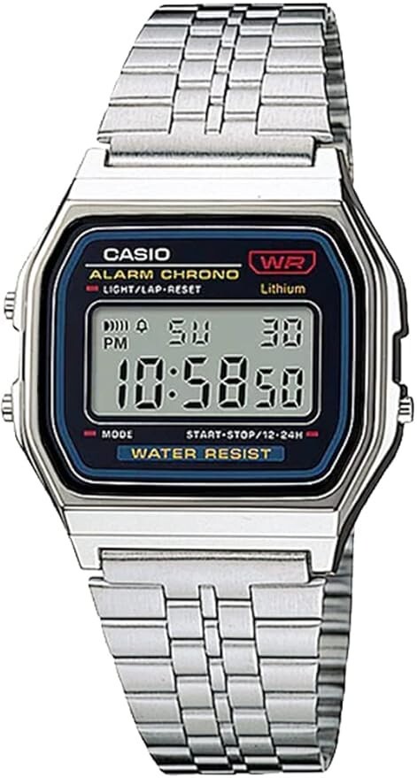 CASIO A159WA-N1 Made in Japan Classic Digital Watch Stainless Steel Band Japan