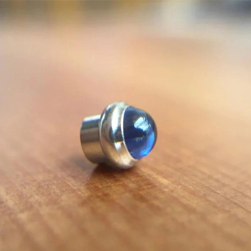 Sapphire Crystal Pusher Button Fits Cartier Pasha Chronograph 1050 W31030H3 Blue