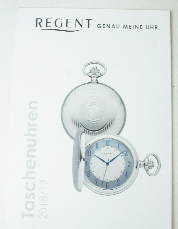 Regent Taschenuhren 2018/19 genau meine Uhr Chronographkatalog Edel B11176