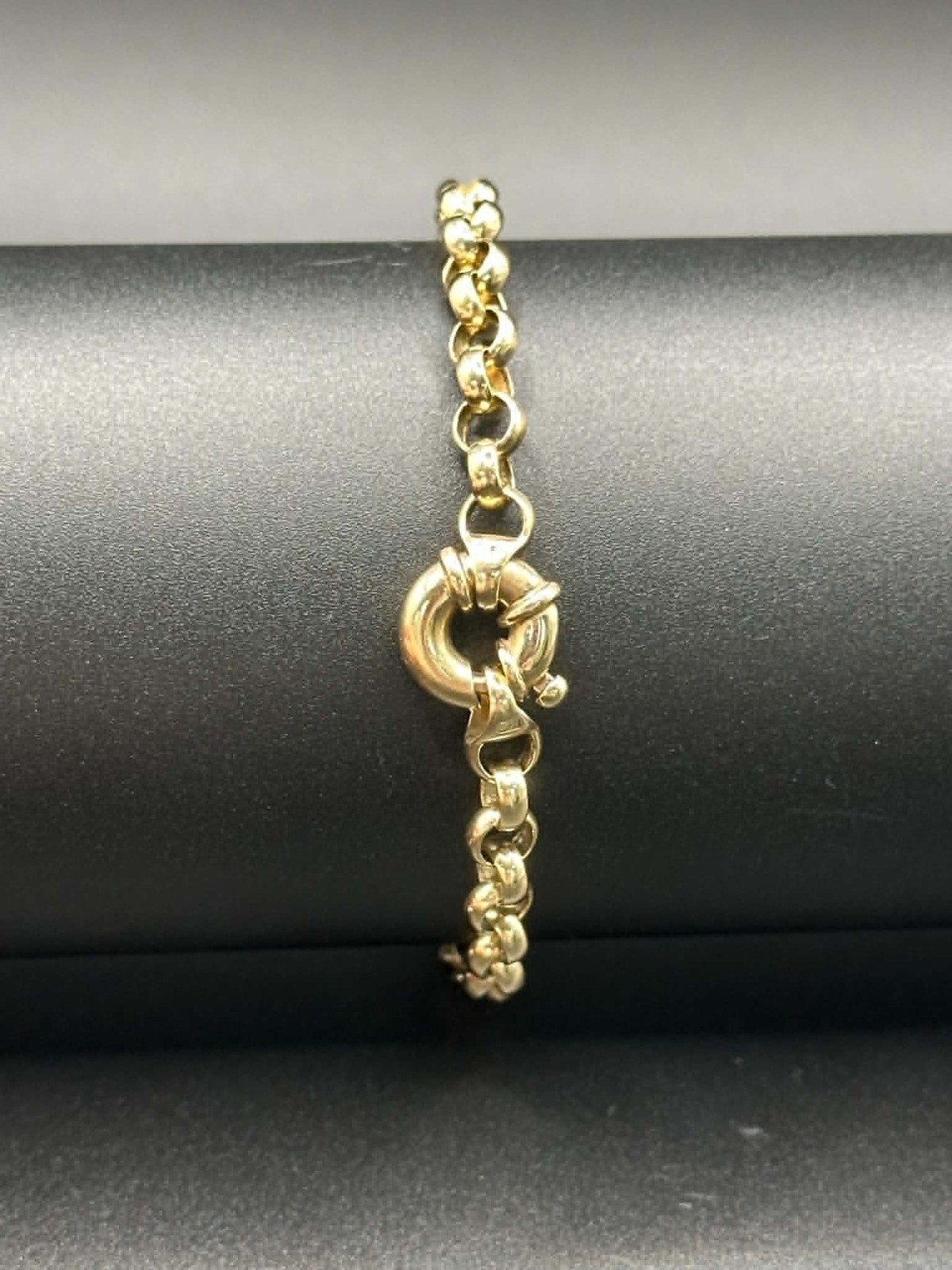 Ladies 9ct Yellow Gold Belcher Link Bracelet