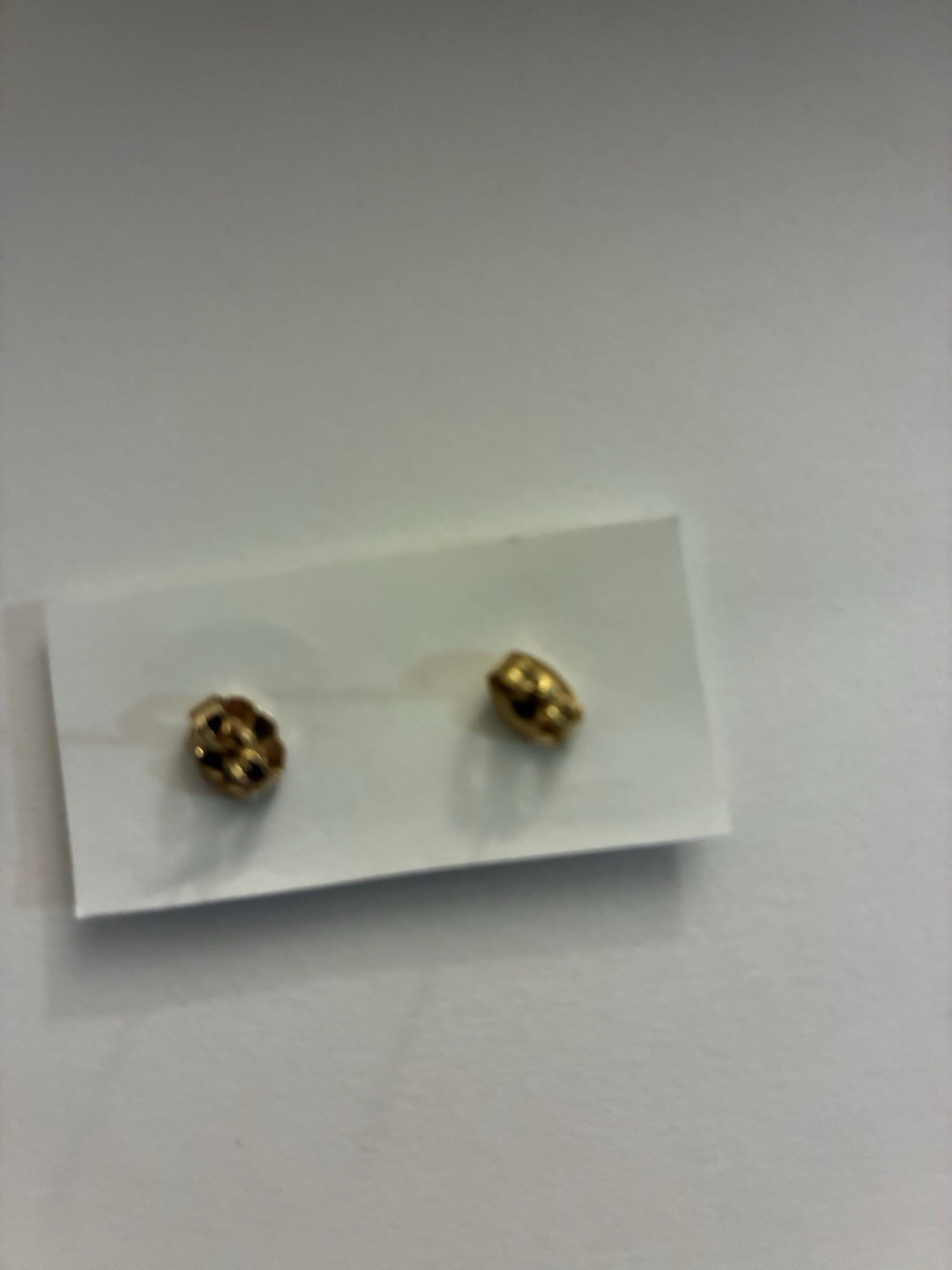 Gold Tone Tree of Life Round Stud Earrings Butterfly Closure No Stone Lobe