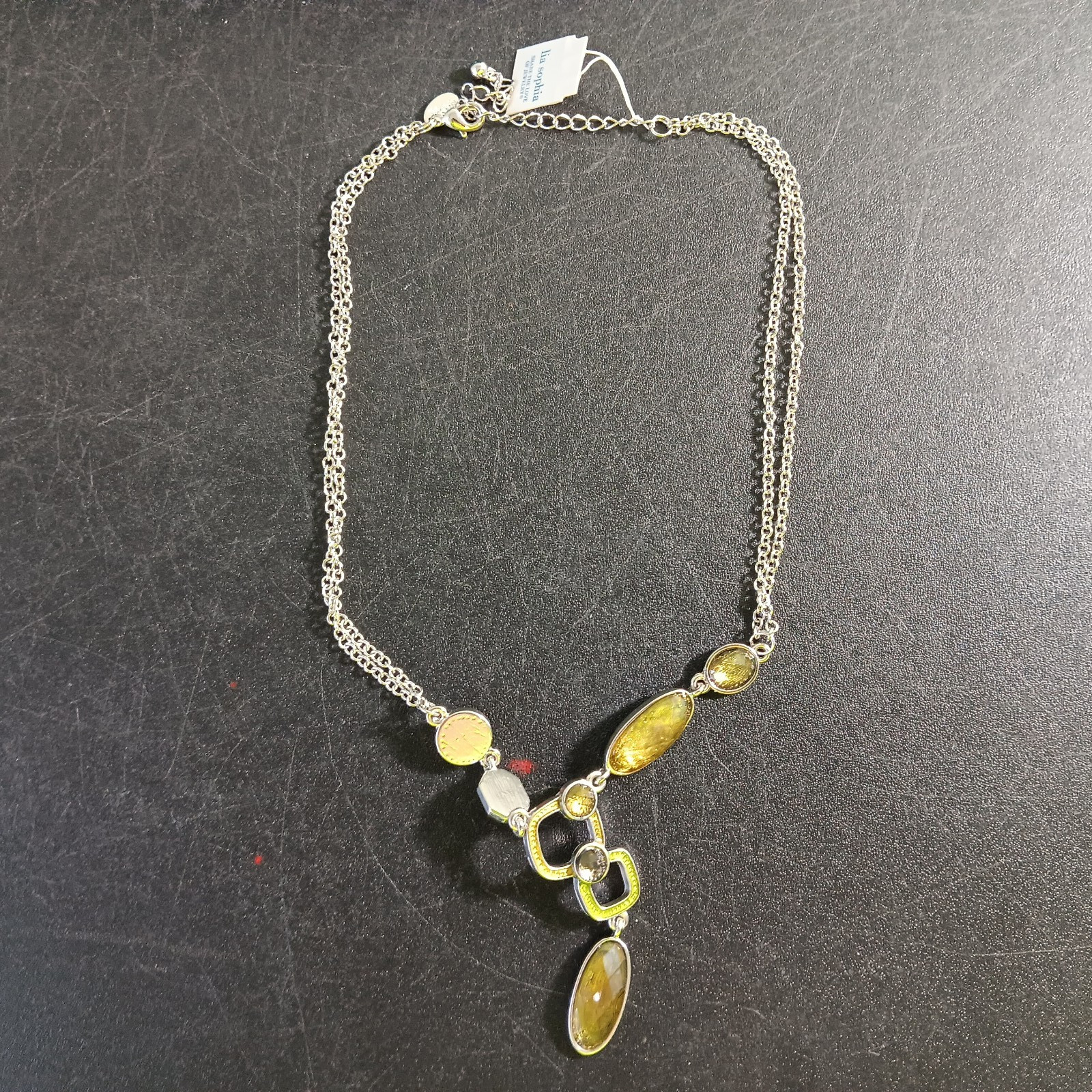 Lot Of 4 lia Sophia Jewelry Pieces (1 Choker, 1 Necklace, 2 Earrings)