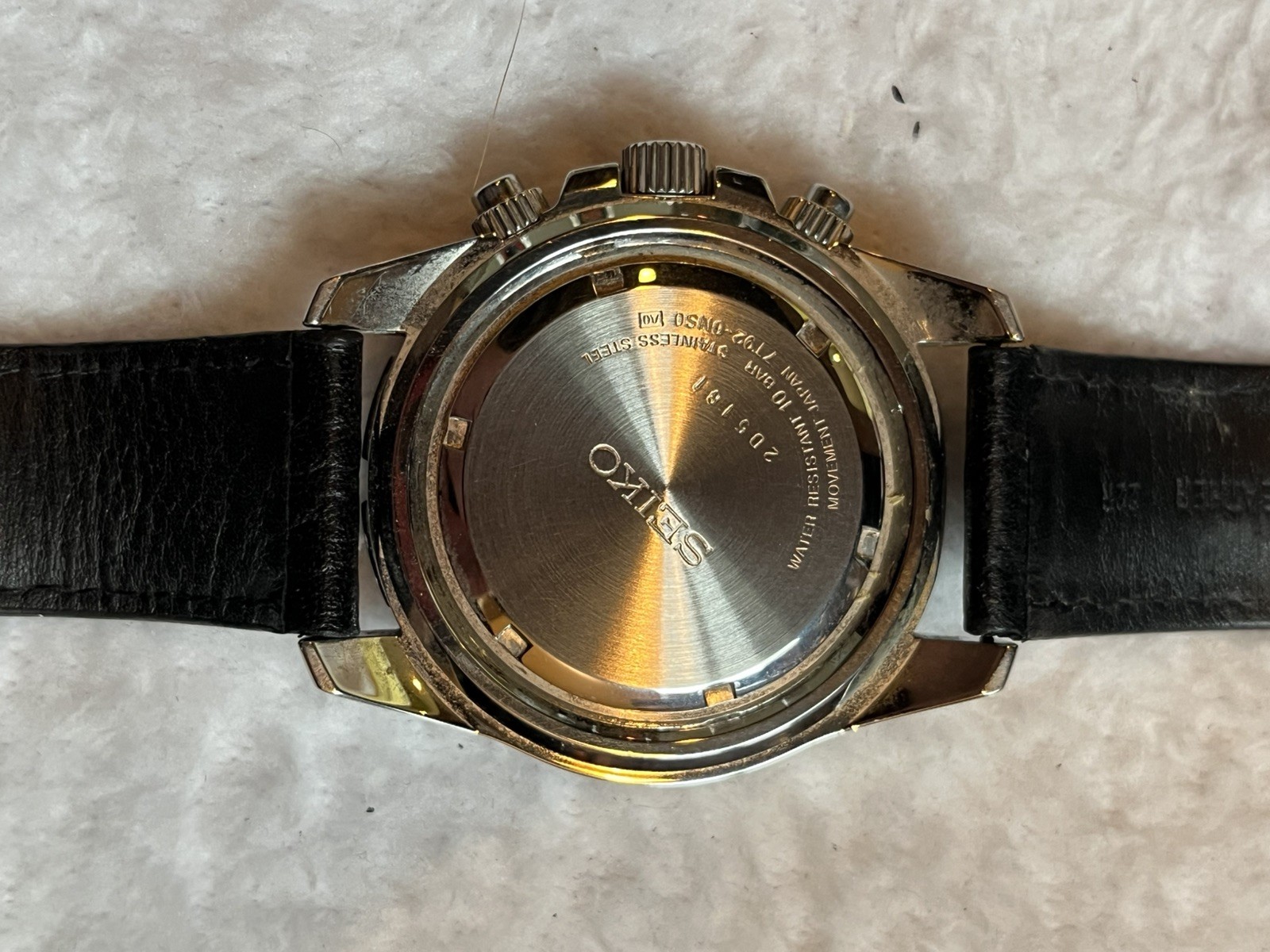 Seiko 7T92-0NS0 Chronograph 100M Quartz Date Men’s Wristwatch_1677
