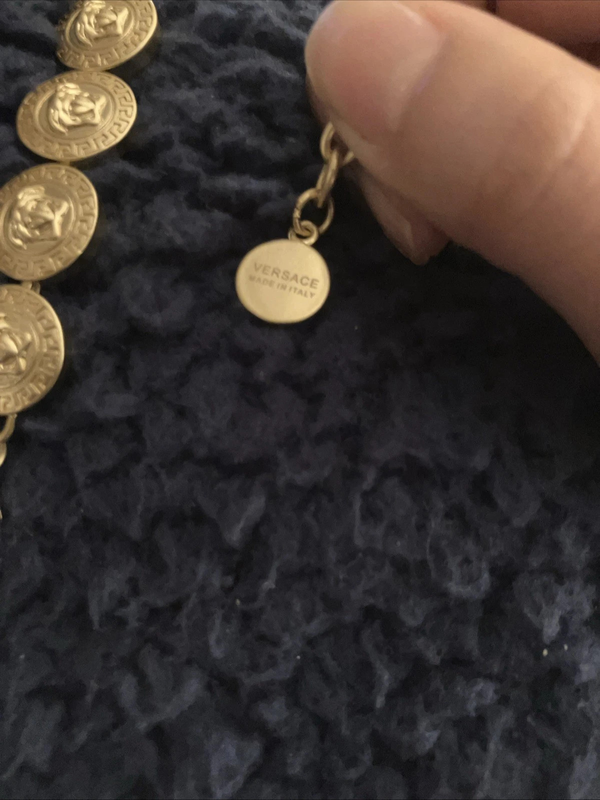 Versace Necklace Greca Signature Gold Choker Greek Key Medusa